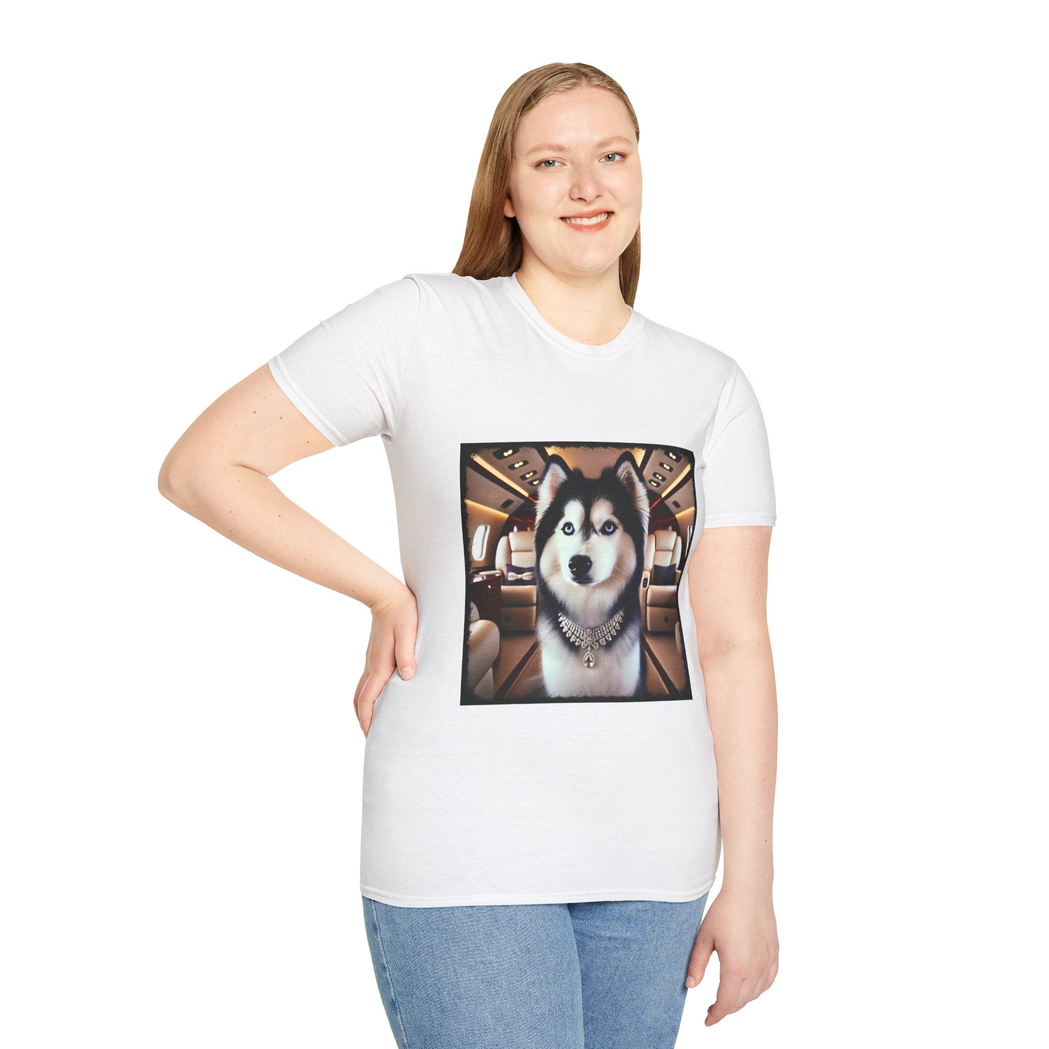Siberian Husky Frequent Flier | Unisex Dog T-Shirt