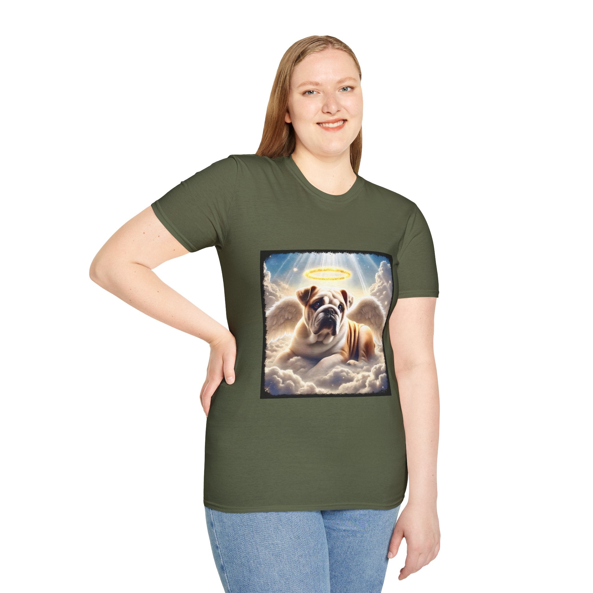 Bulldog Heavenly Angel | Unisex Dog T-Shirt