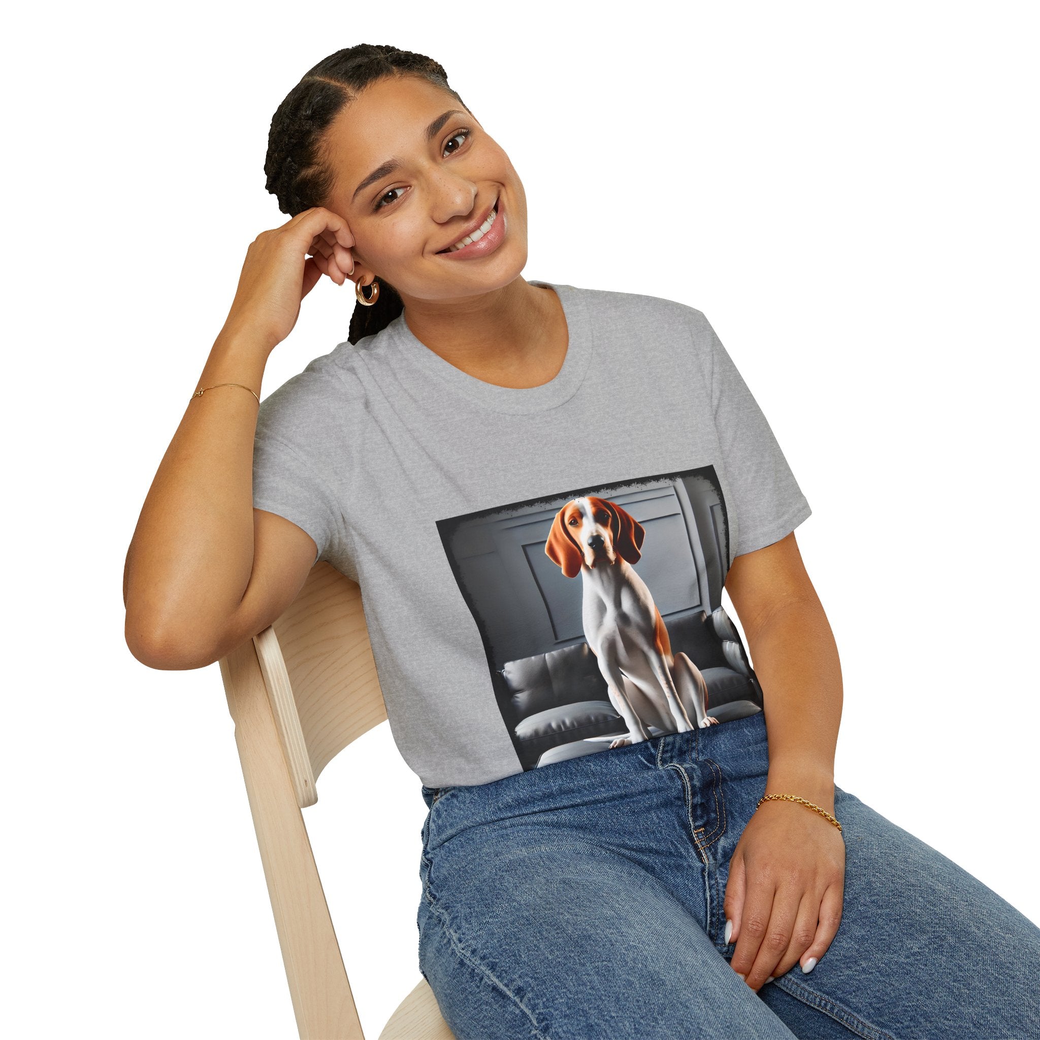 Coonhound Modern Muse  | Unisex Dog T-Shirt
