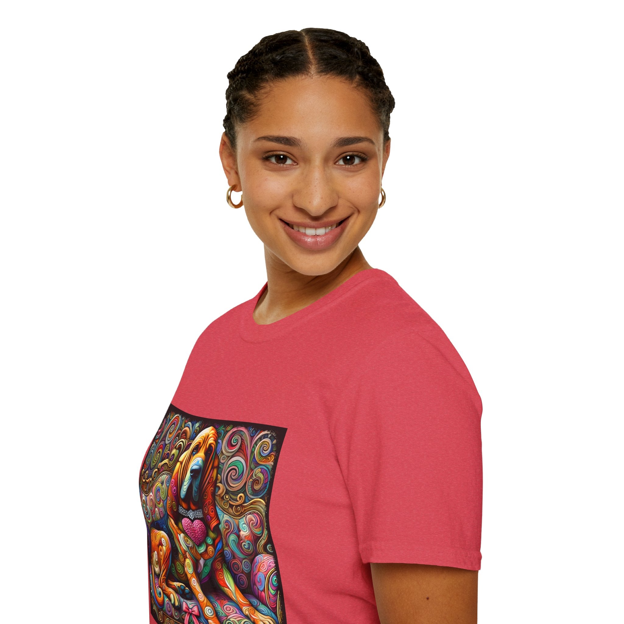 Bloodhound Love Swirl | Unisex Dog T-Shirt