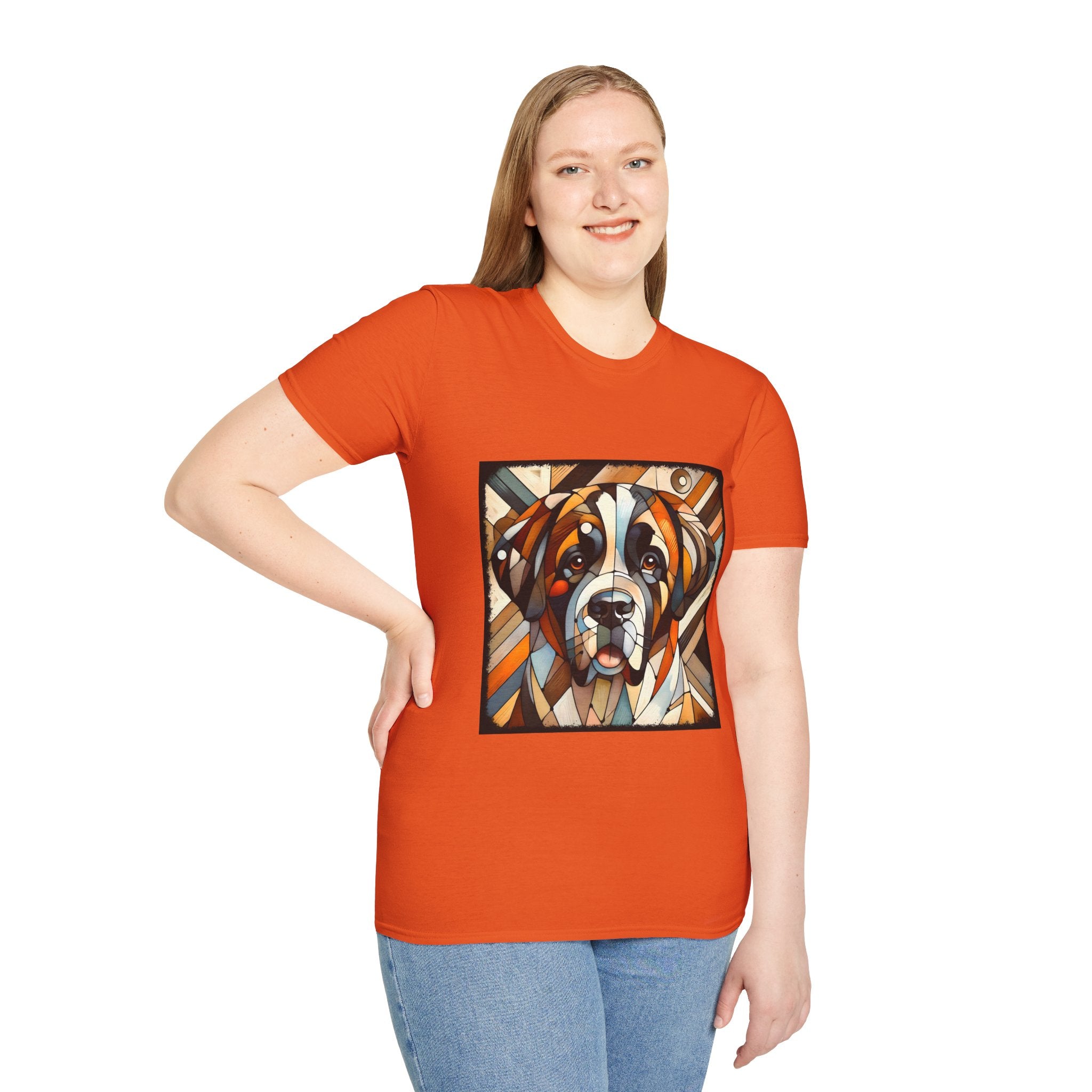 Saint Bernard Bold Geometric | Unisex Dog T-Shirt