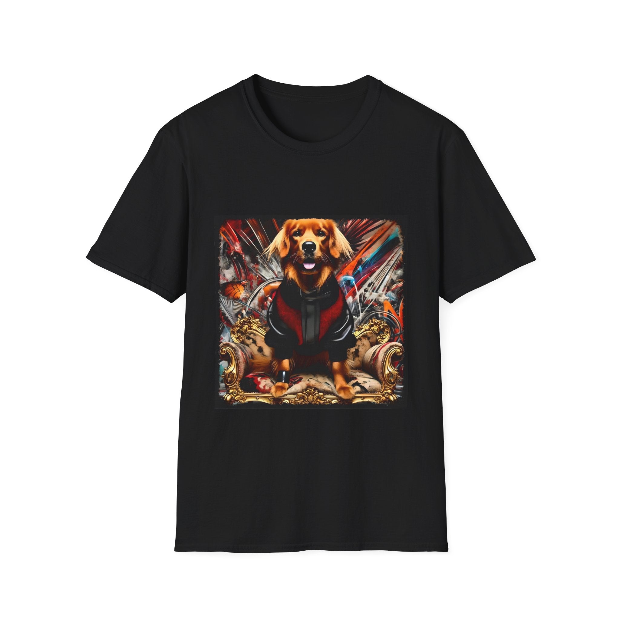 Golden Retriever Electric Icon | Unisex Dog T-Shirt