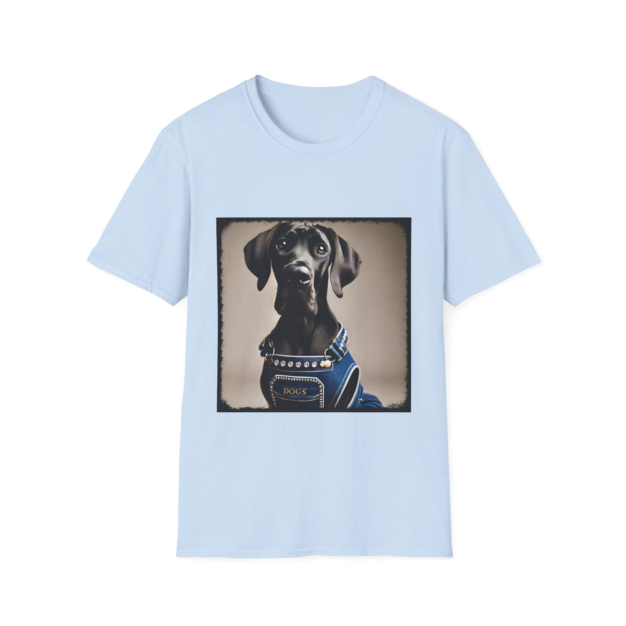 Great Dane Denim Dog | Unisex Dog T-Shirt