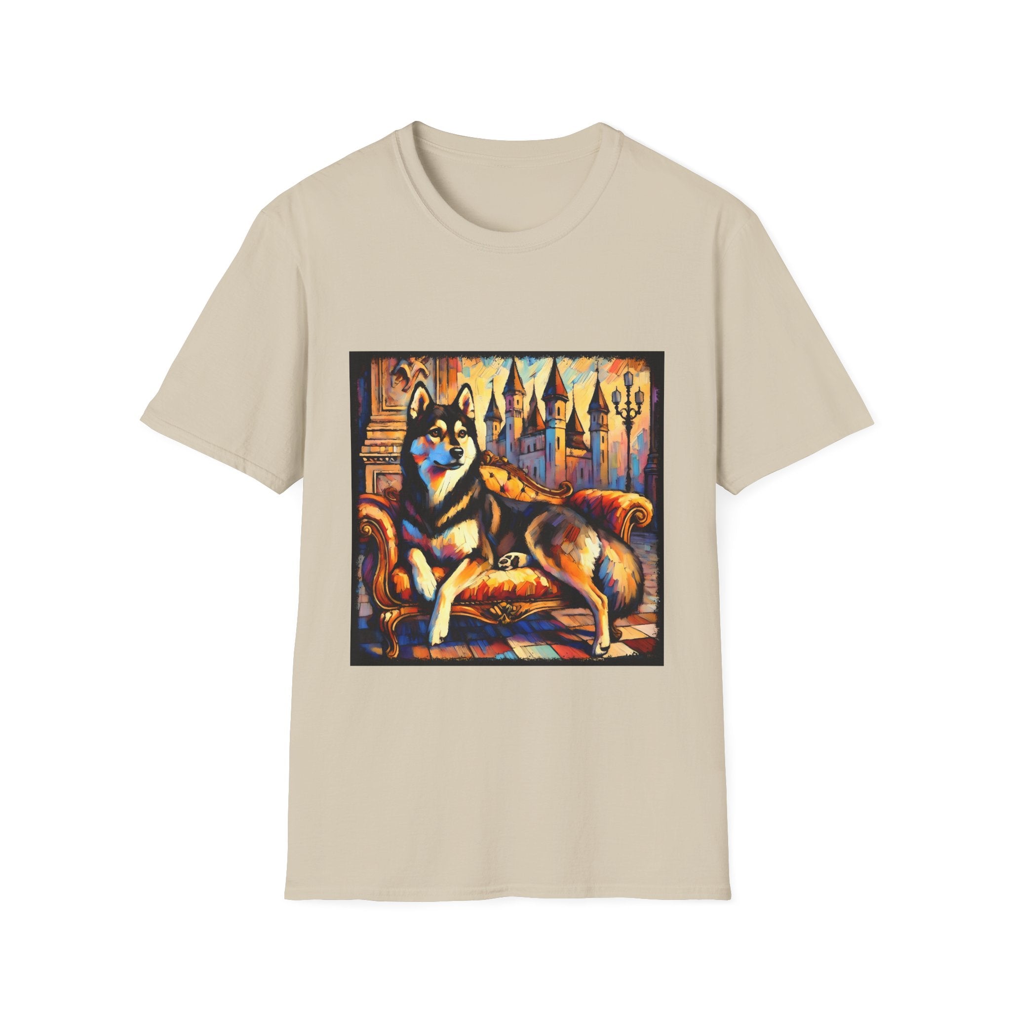 Siberian Husky Watercolor Classic | Unisex Dog T-Shirt