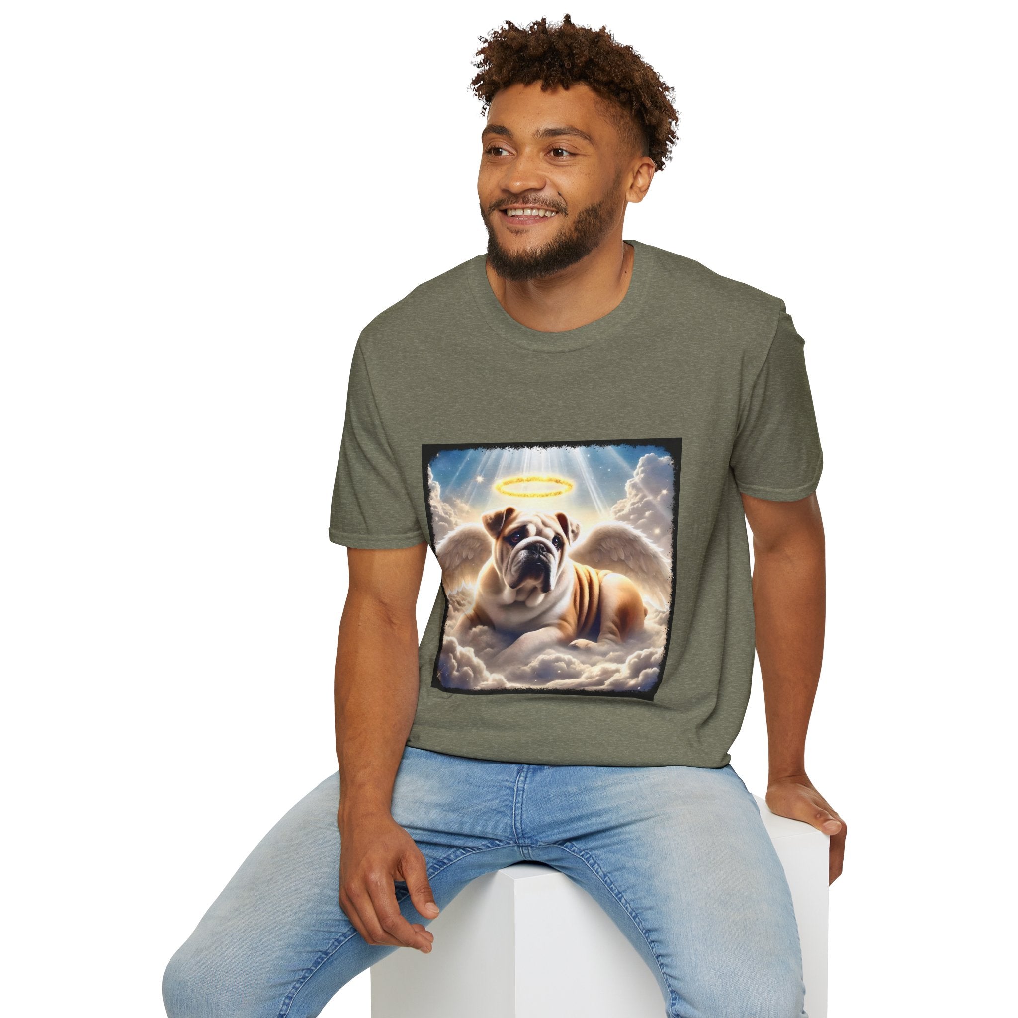 Bulldog Heavenly Angel | Unisex Dog T-Shirt