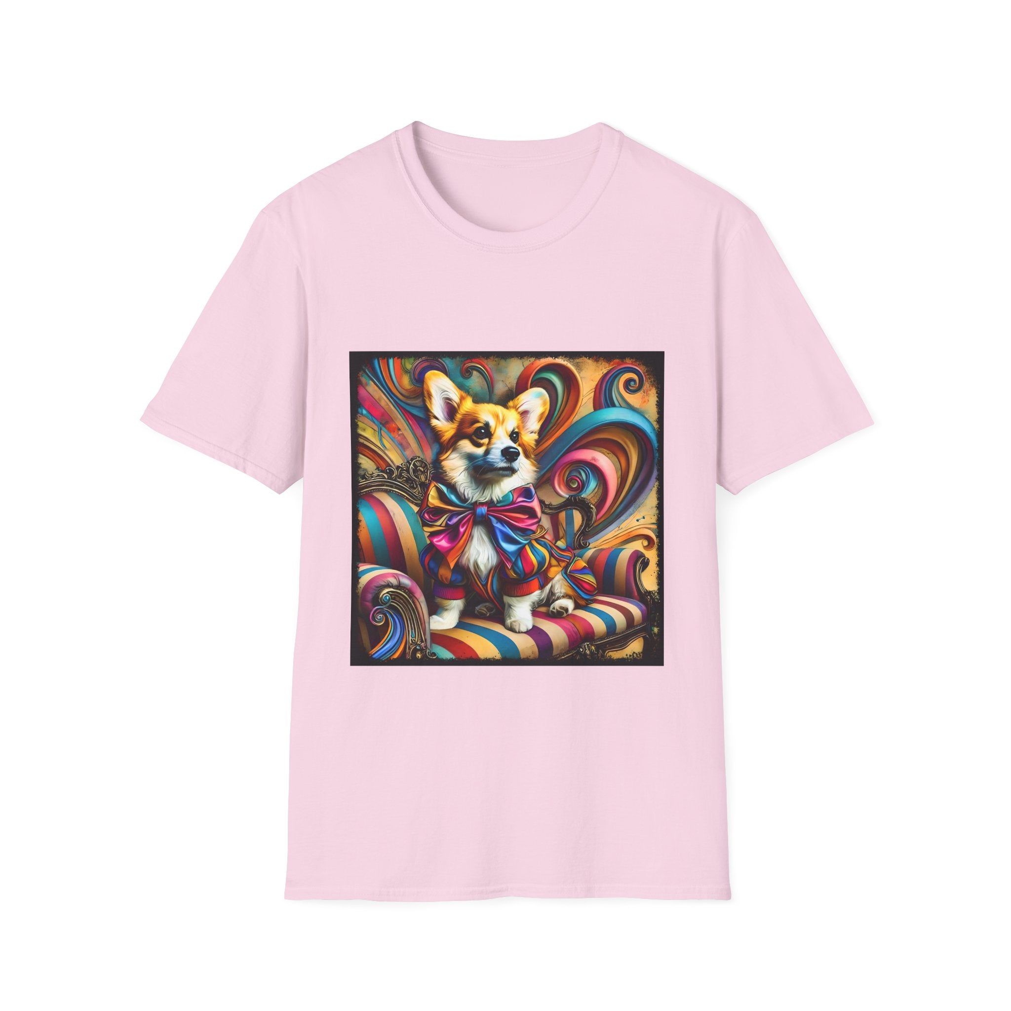 Pembroke Welsh Corgi Vivid Rocker | Unisex Dog T-Shirt