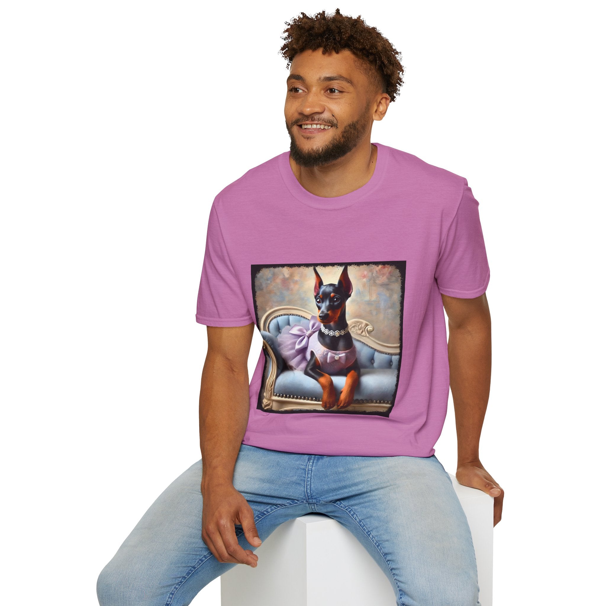 Doberman Pinscher Purple Princess Classic | Unisex Dog T-Shirt
