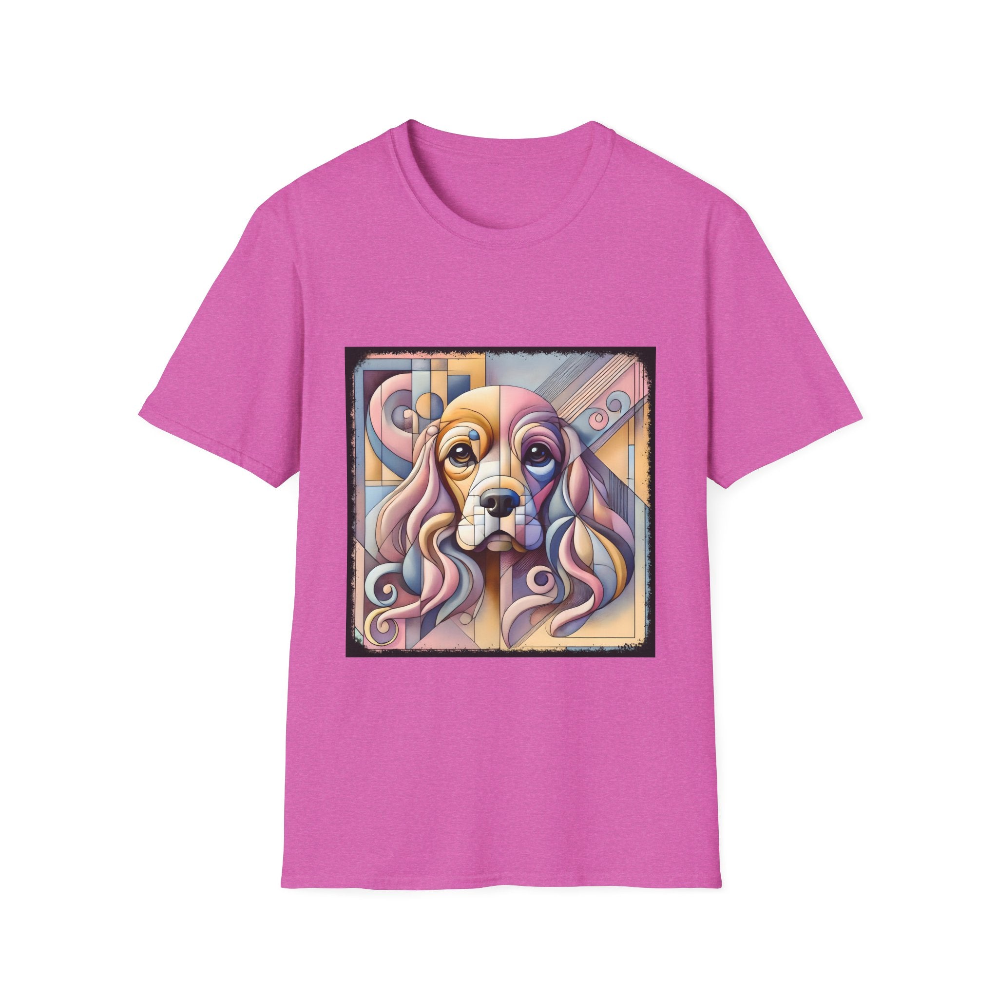 Cocker Spaniel Pastel Geometric | Unisex Dog T-Shirt