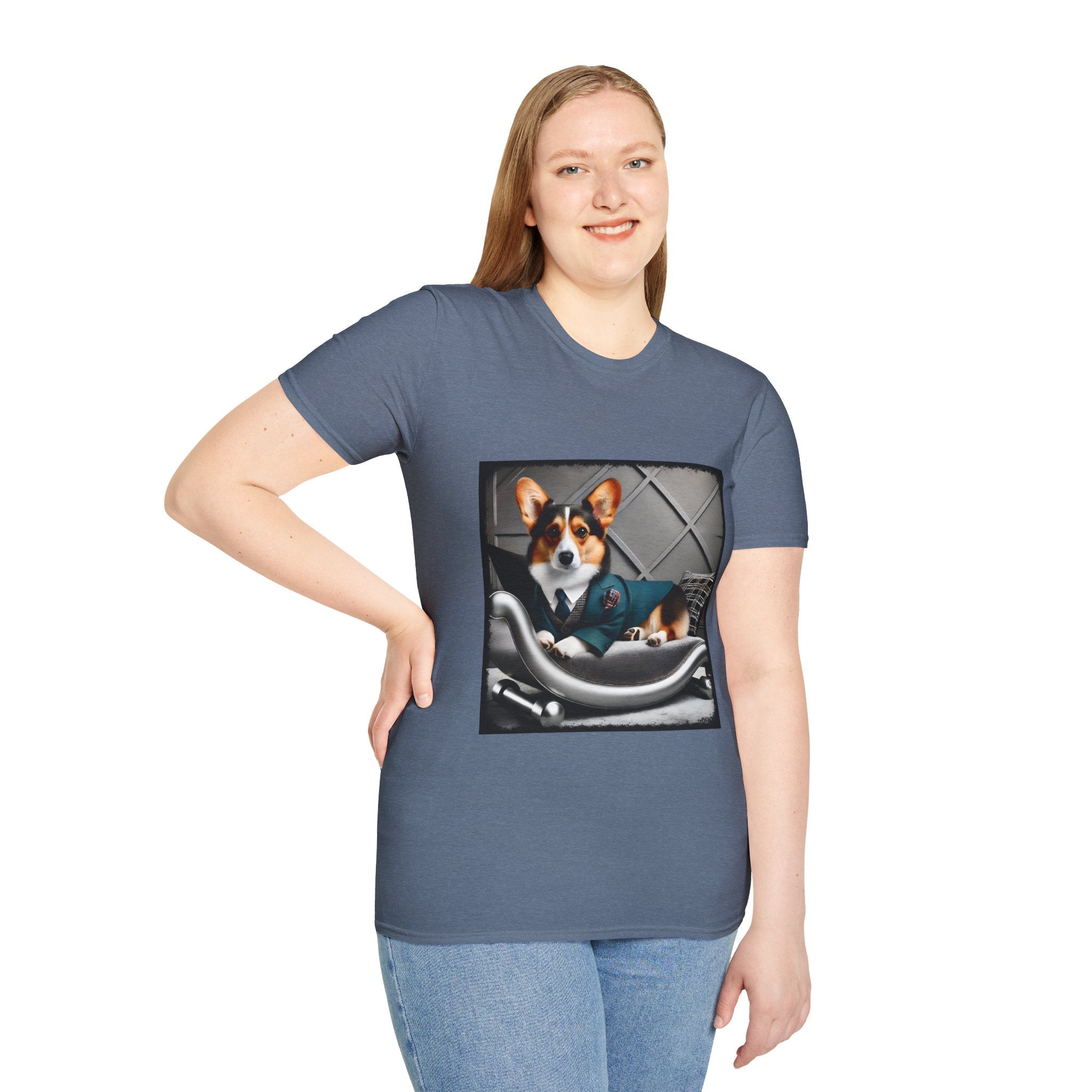 Pembroke Welsh Corgi Chic Chap | Unisex Dog T-Shirt