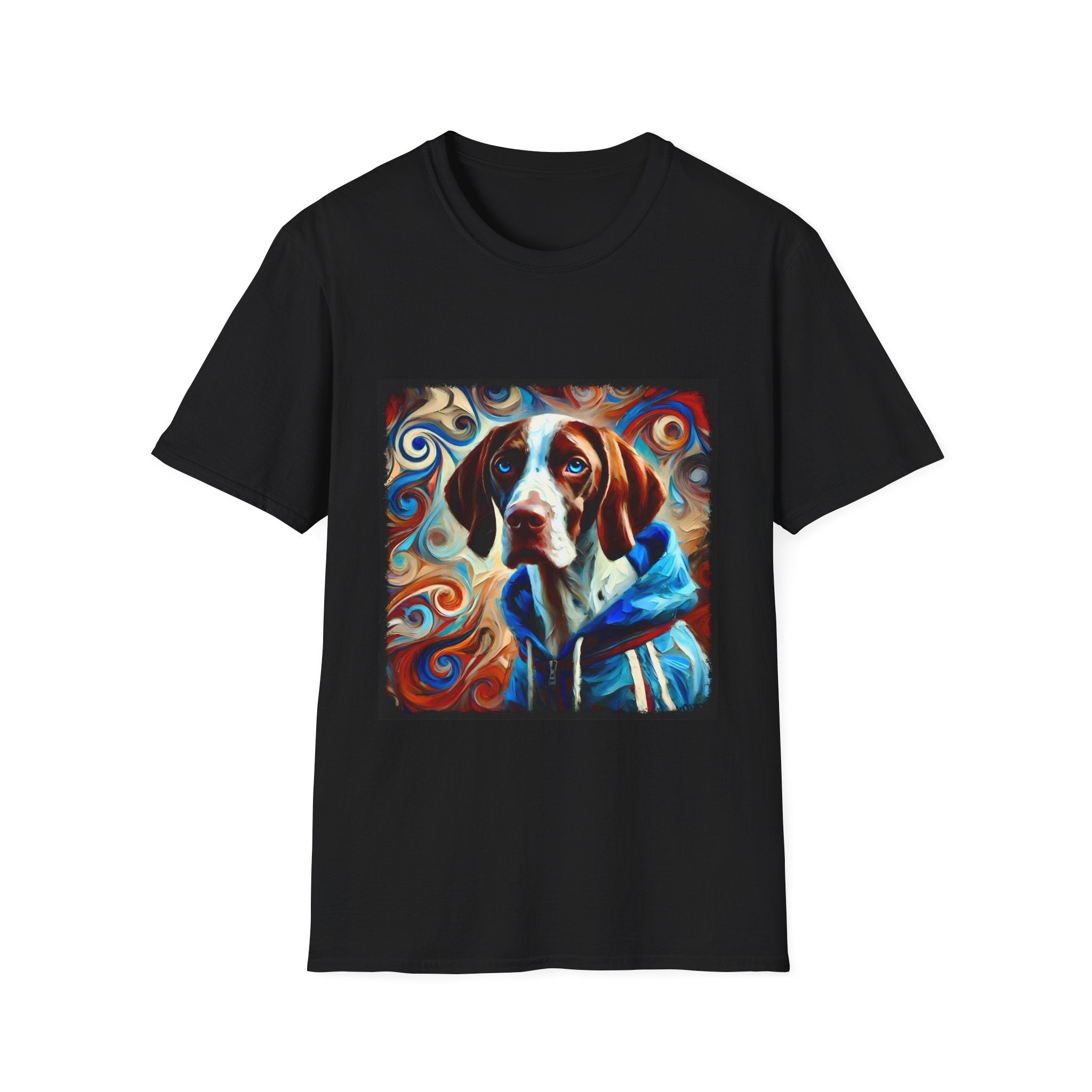 German Shorthaired Pointer Comfy Swirl | Unisex Dog T-Shirt