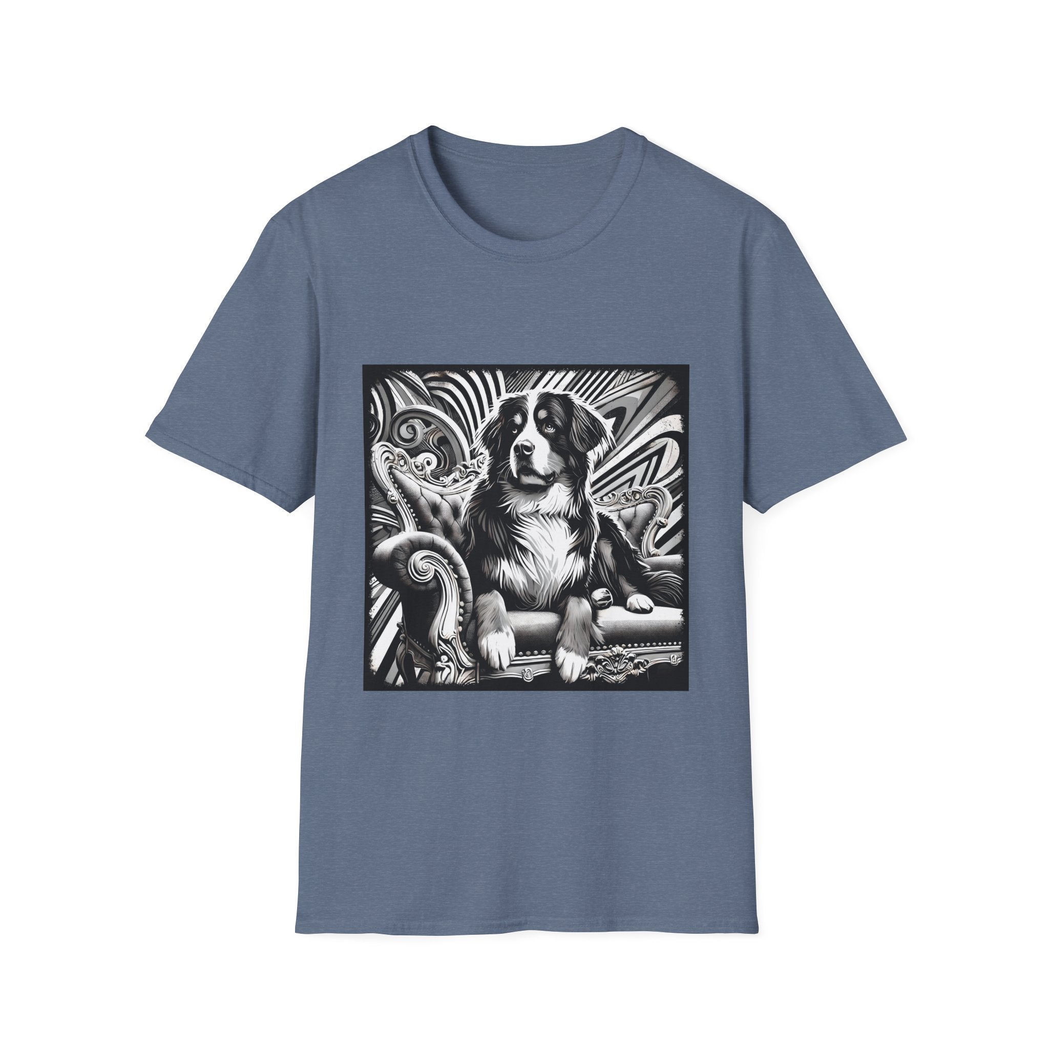 Bernese Mountain Dog B&W Bold | Unisex Dog T-Shirt