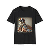 Saint Bernard Pawsh Portrait | Unisex Dog T-Shirt