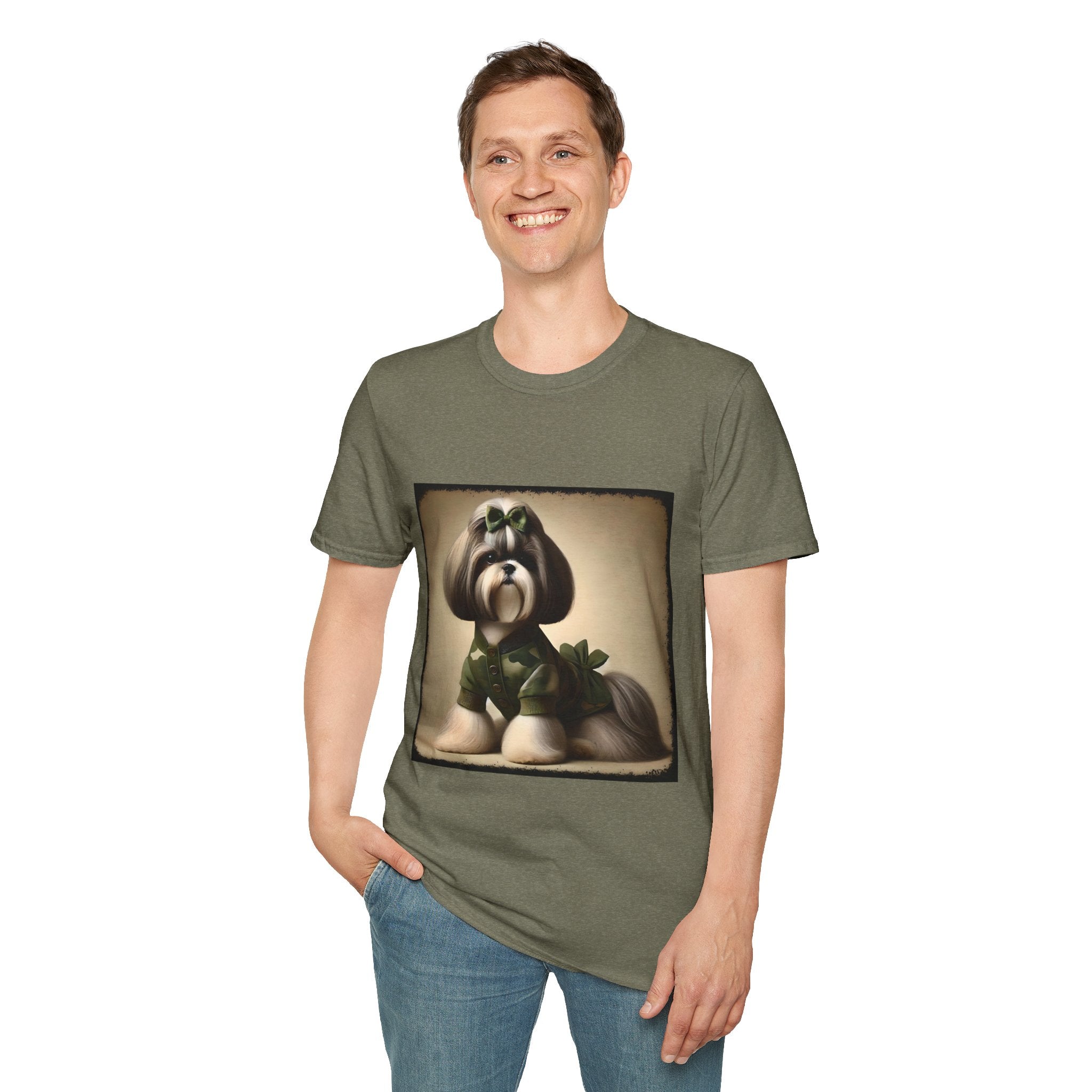 Shih Tzu Camo Cutie II | Unisex Dog T-Shirt