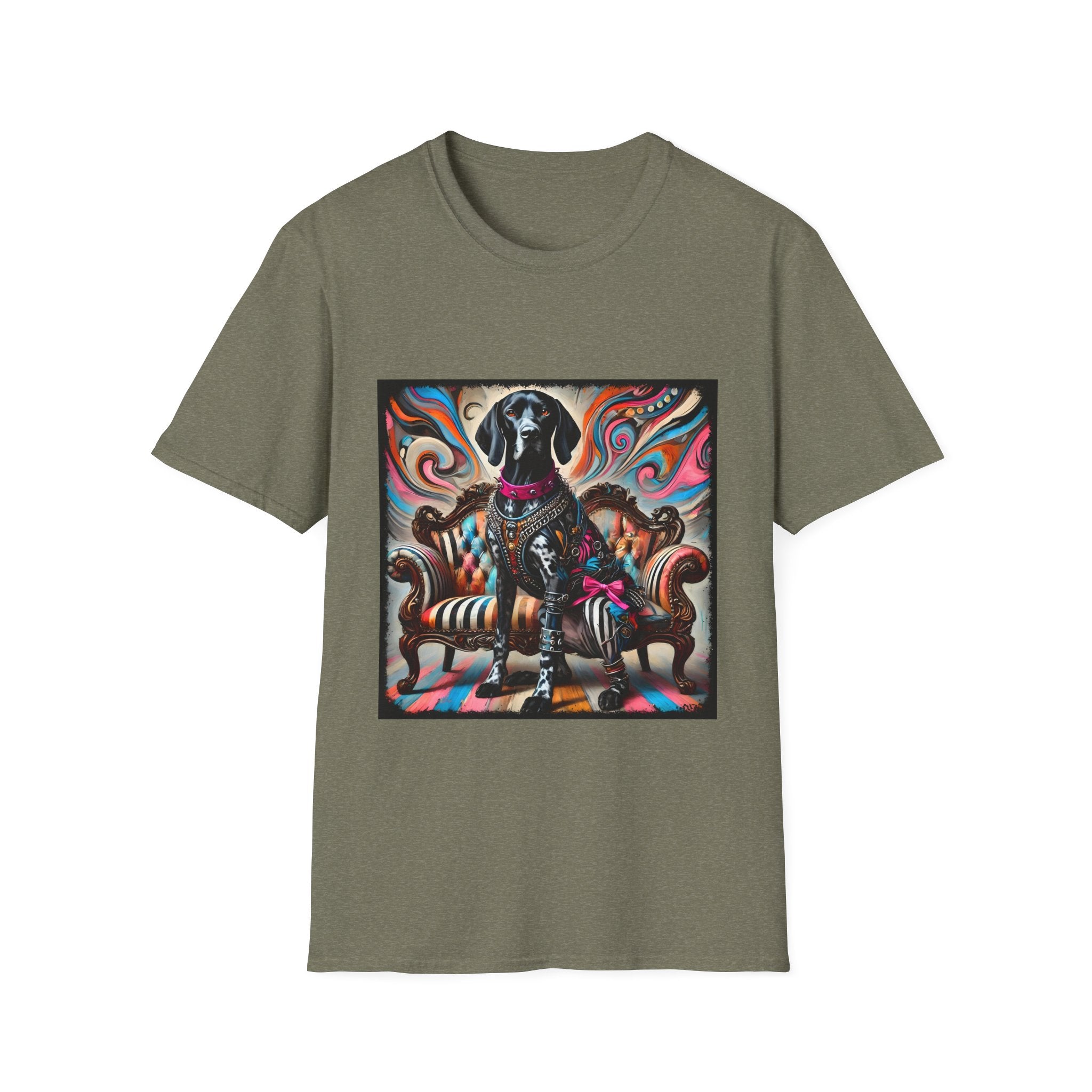 German Shorthaired Pointer Rebel Rocker | Unisex Dog T-Shirt