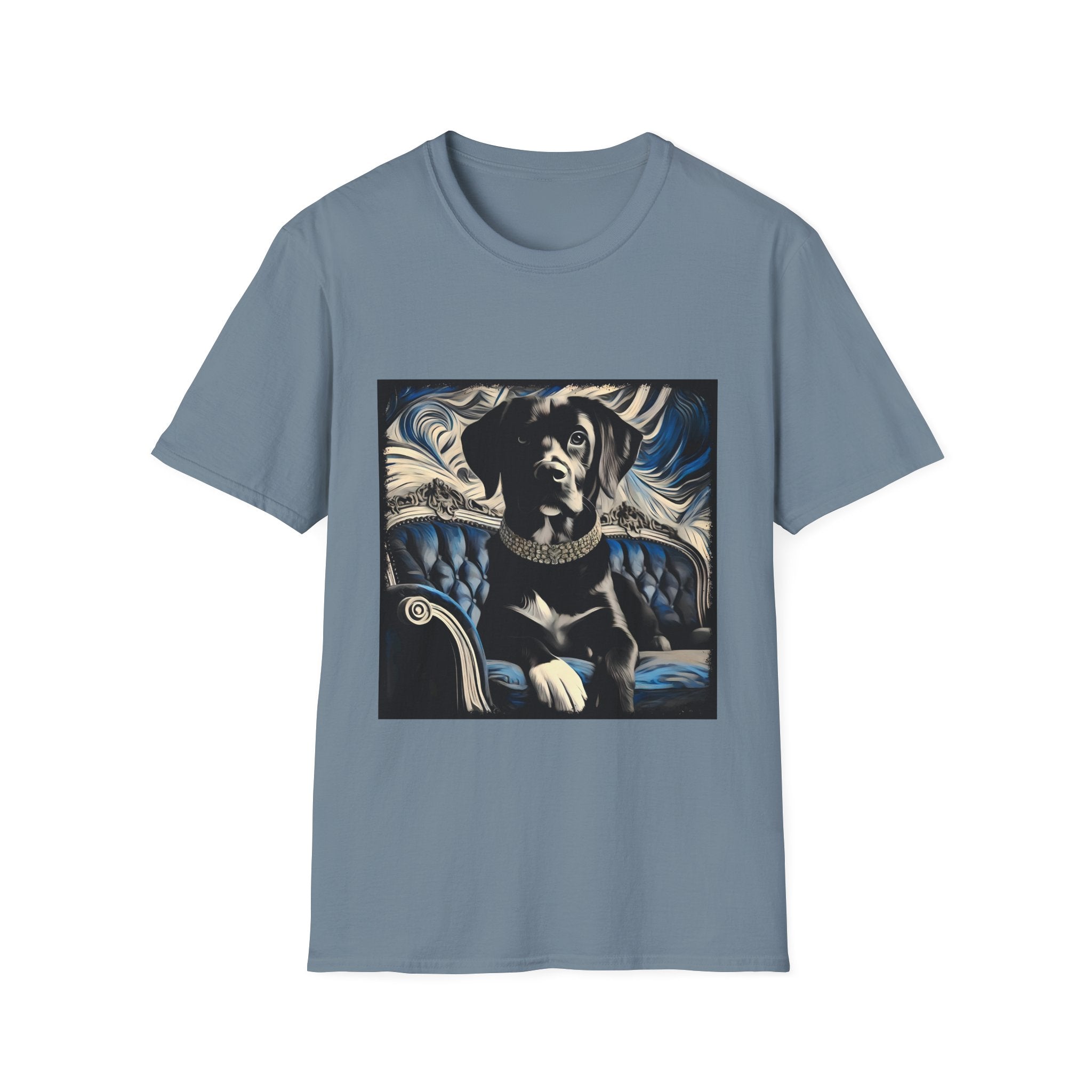 Labrador Retriever Blue and Black Swirl | Unisex Dog T-Shirt