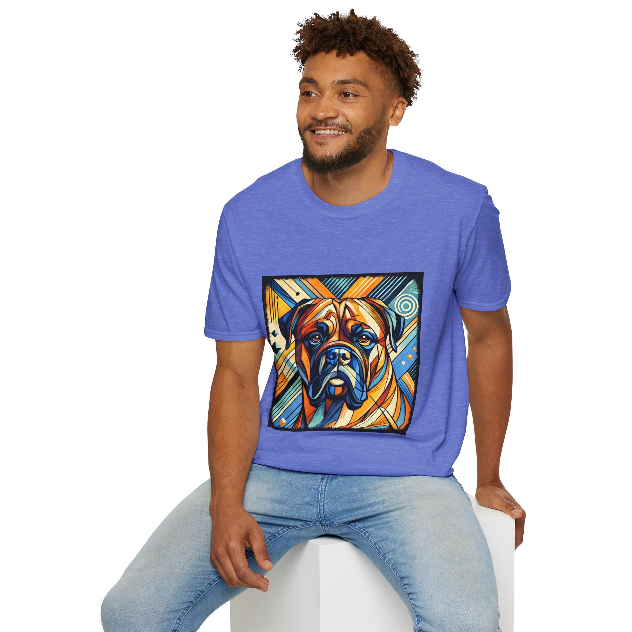 Bullmastiff Warm Geometric | Unisex Dog T-Shirt