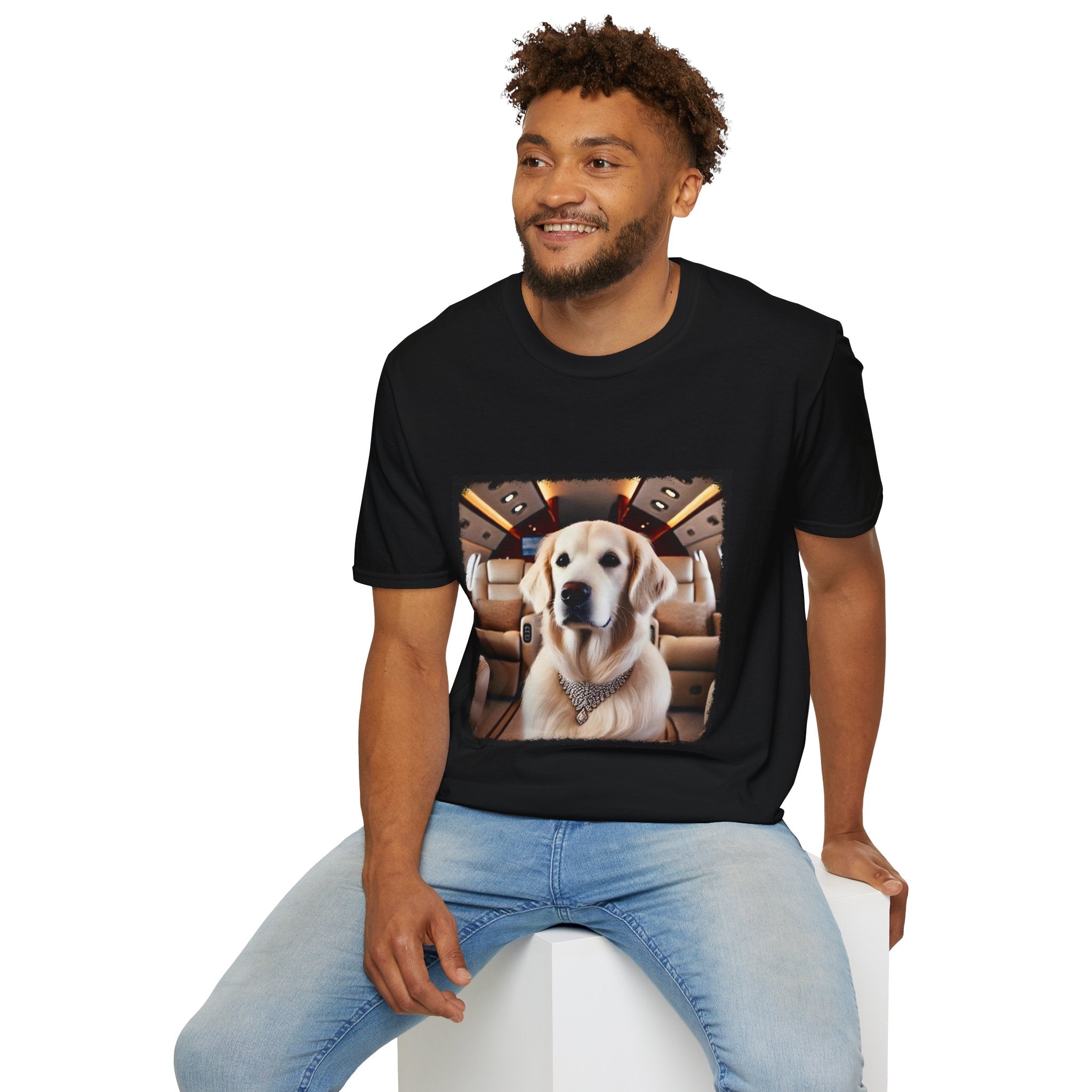 Golden Retriever Jet Setter | Unisex Dog T-Shirt