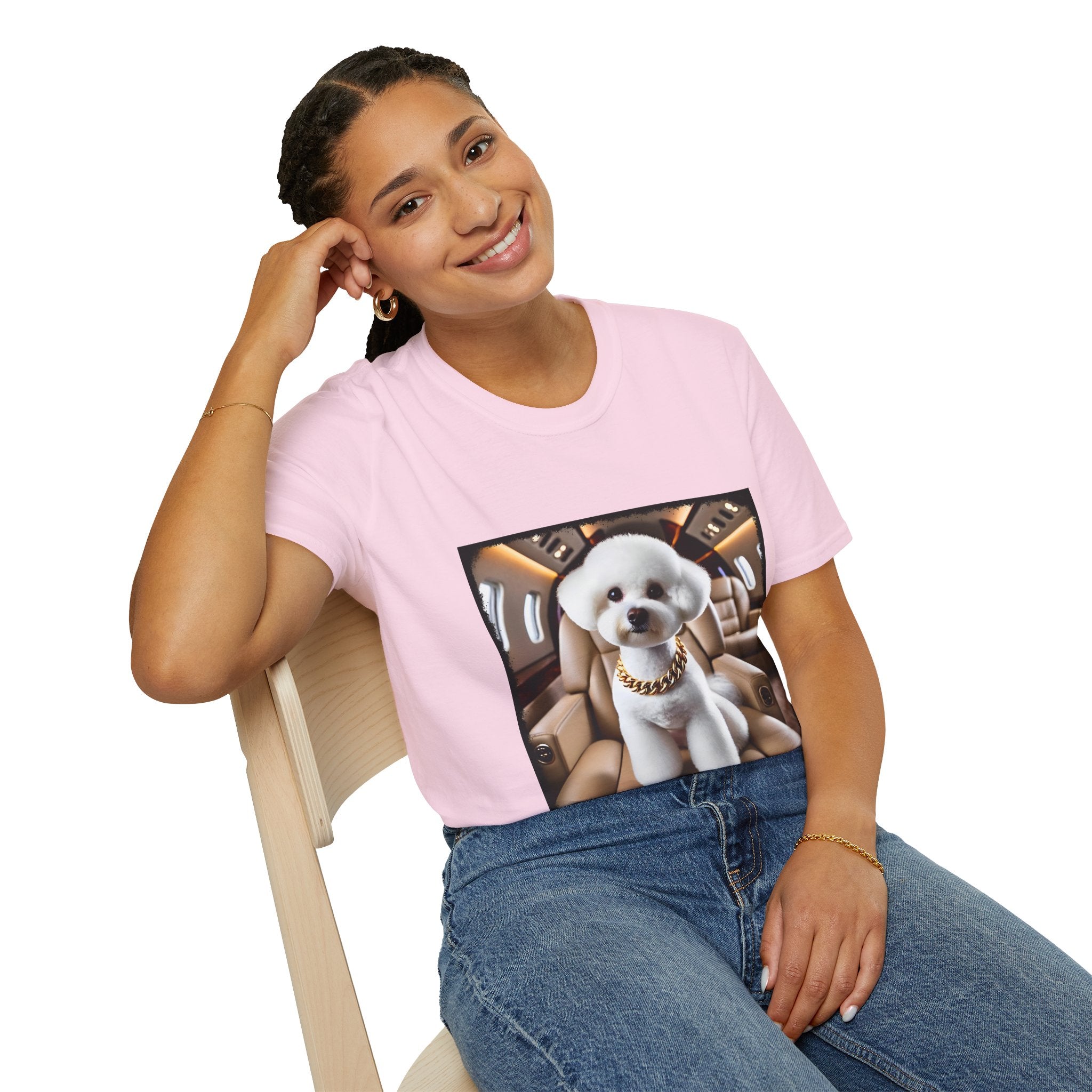 Bichon Frise Fréquent Flier | Unisex Dog T-Shirt
