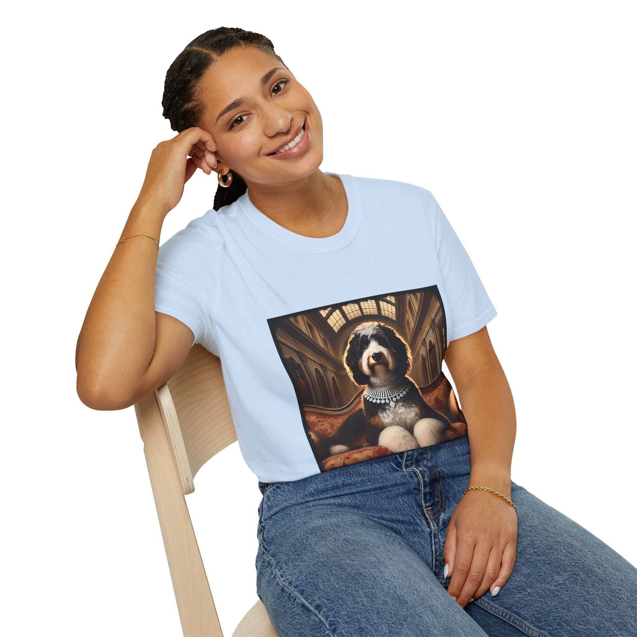 Bernedoodle Diamond Princess | Unisex Dog T-Shirt