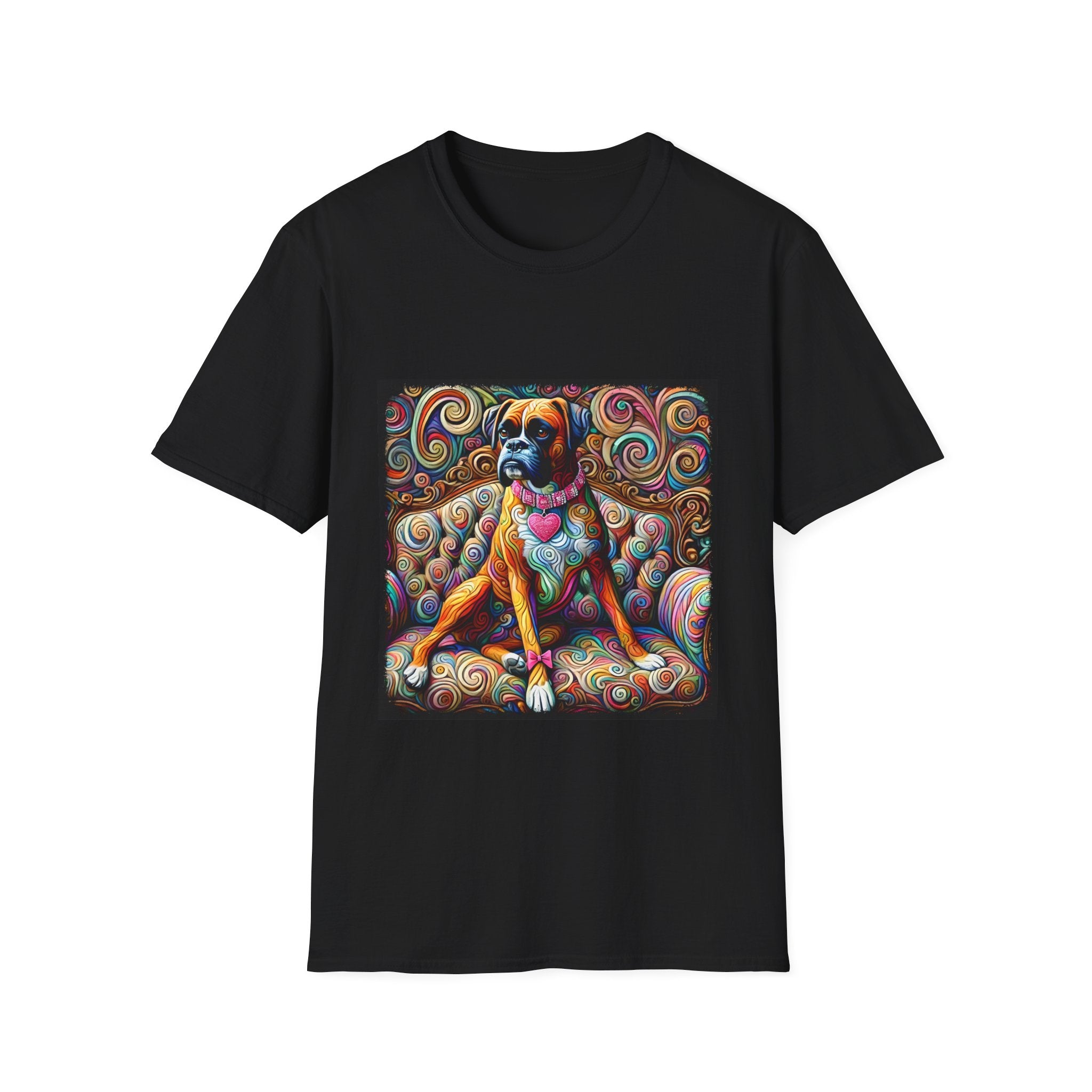 Boxer Love Swirl | Unisex Dog T-Shirt