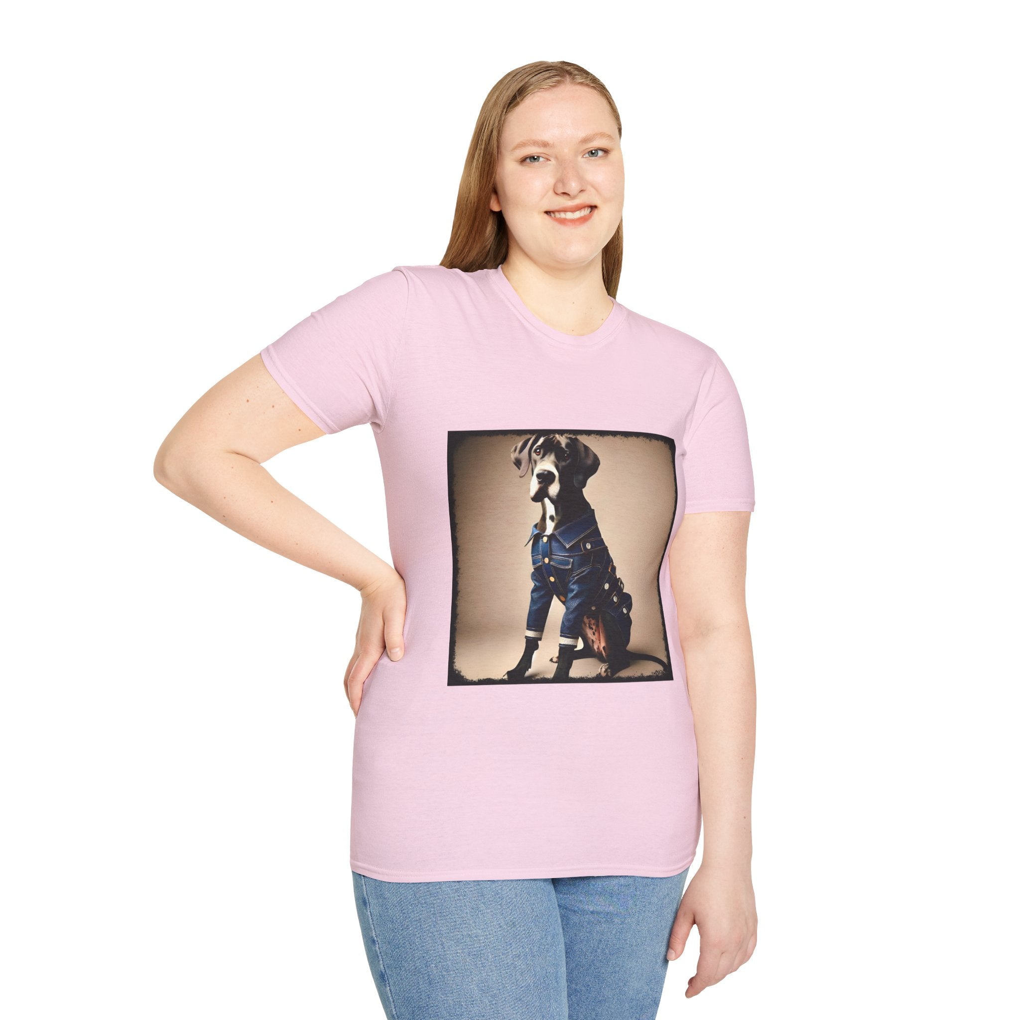 Great Dane Denim Mood | Unisex Dog T-Shirt