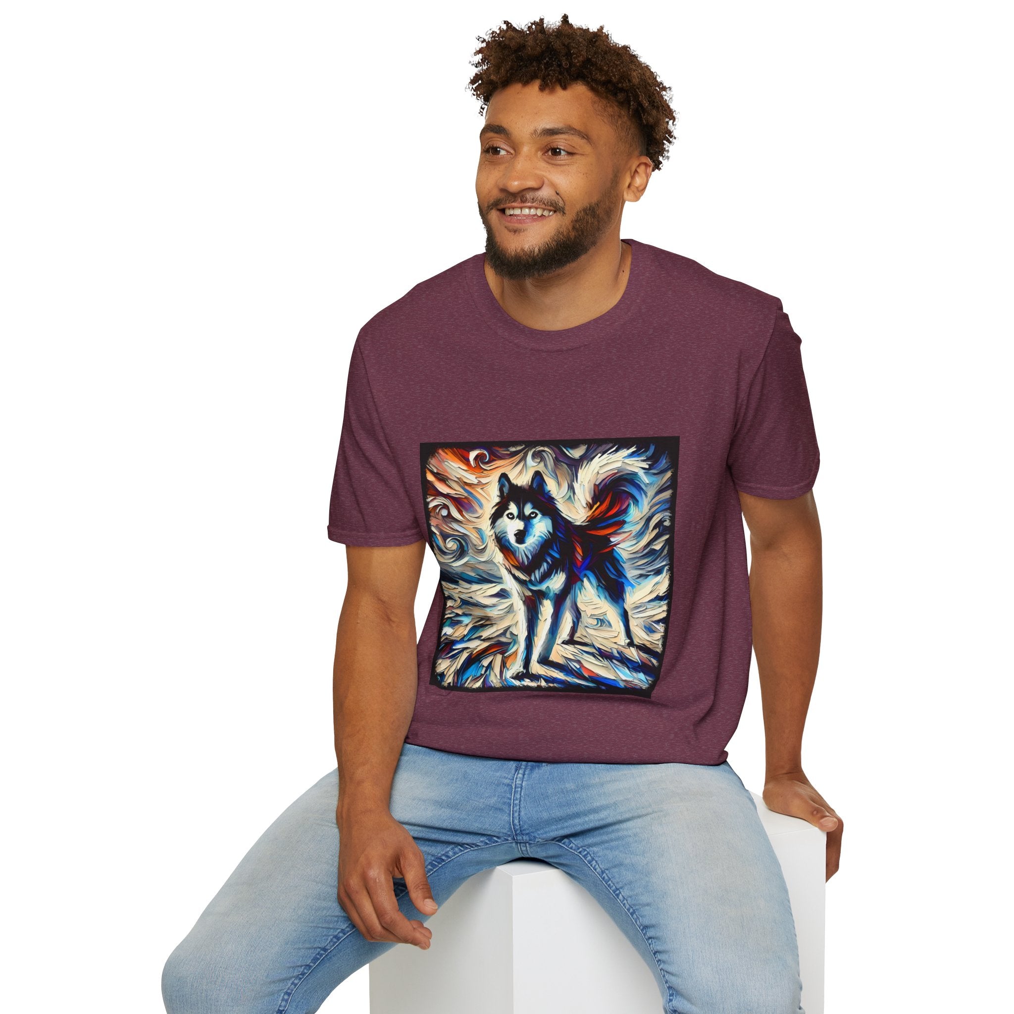 Siberian Husky Vivid Dream Swirl | Unisex Dog T-Shirt