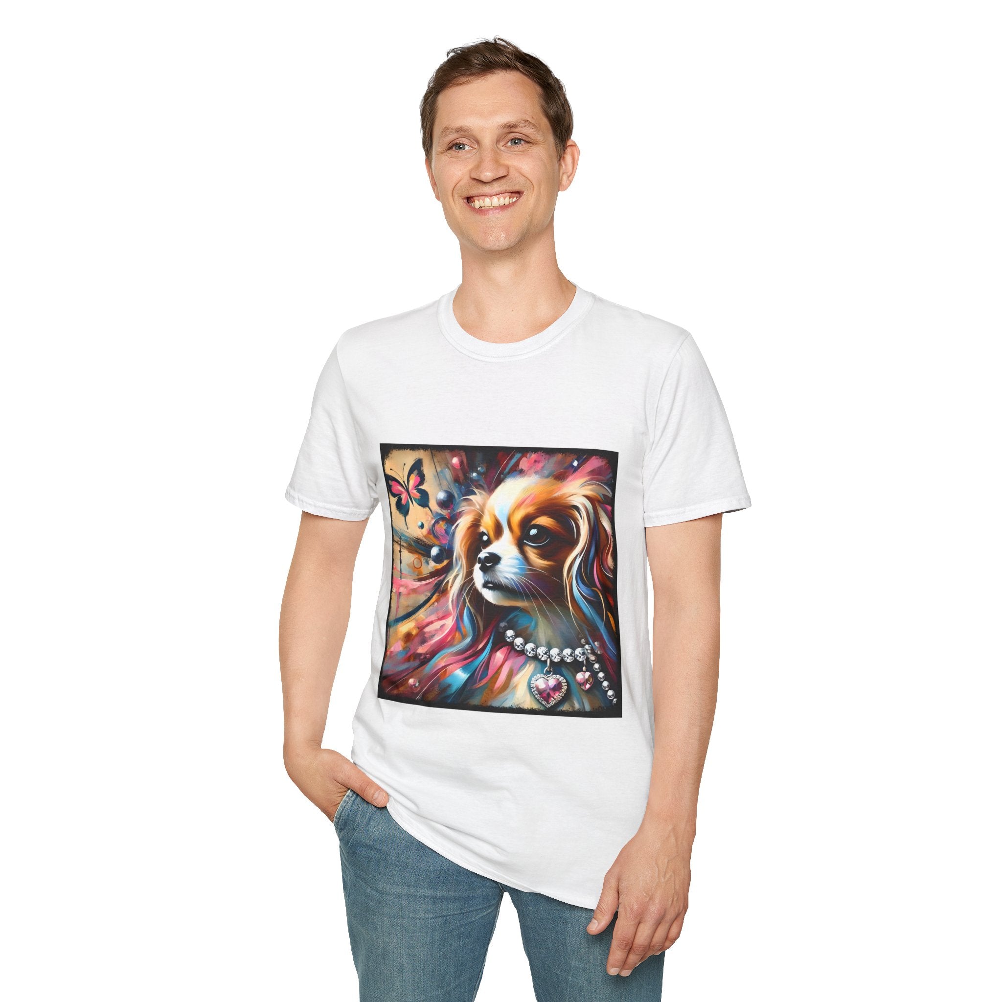 Cavalier King Charles Spaniel Pink Diamond Classic | Unisex Dog T-Shirt