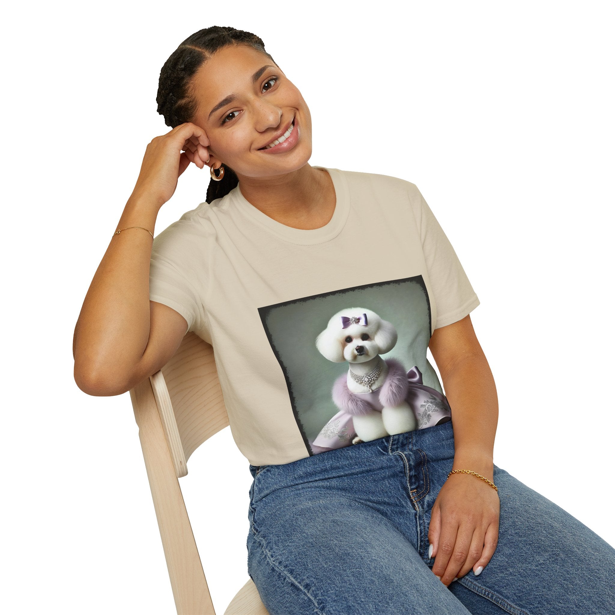 Bichon Frise Glam Girl | Unisex Dog T-Shirt