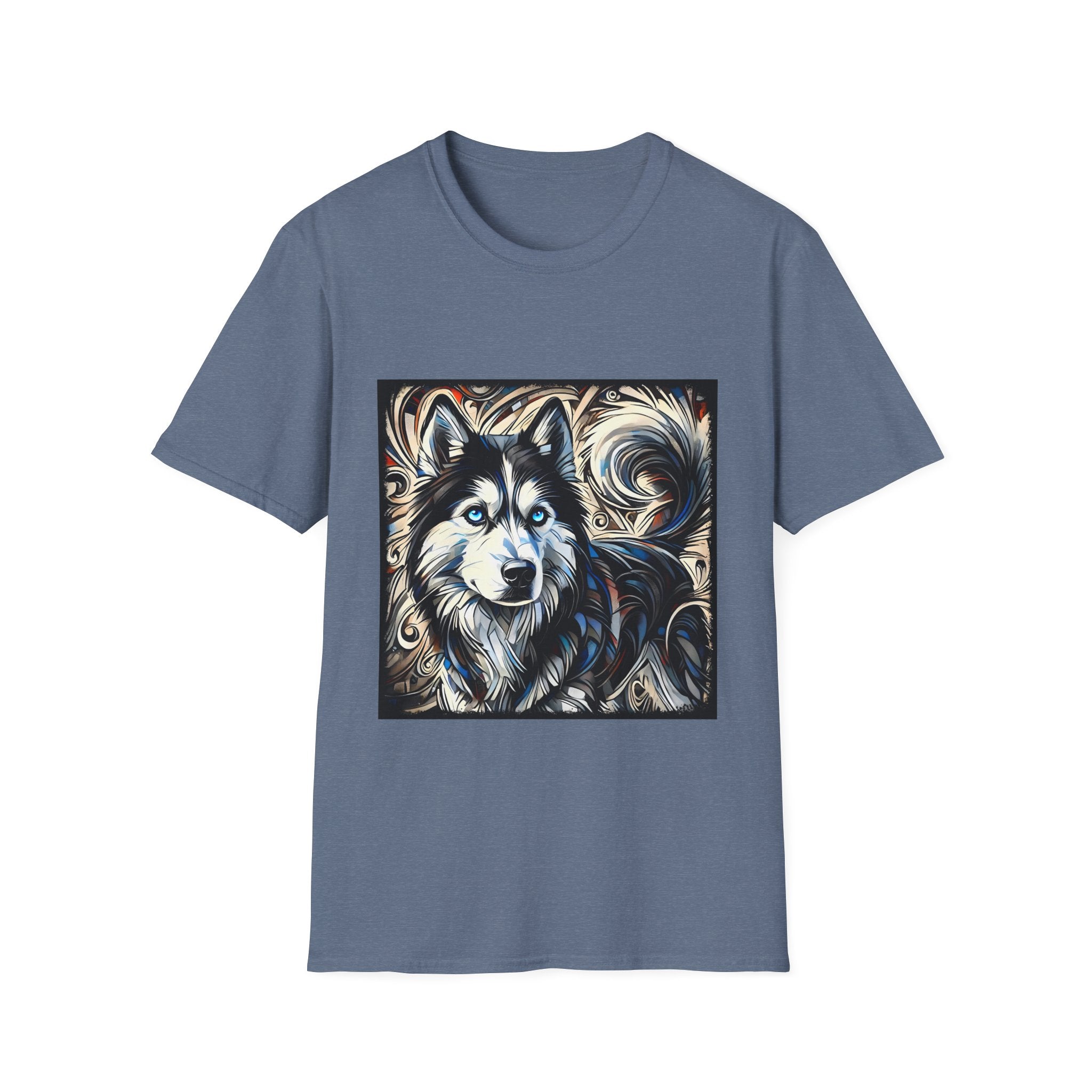 Siberian Husky Ice Swirl | Unisex Dog T-Shirt