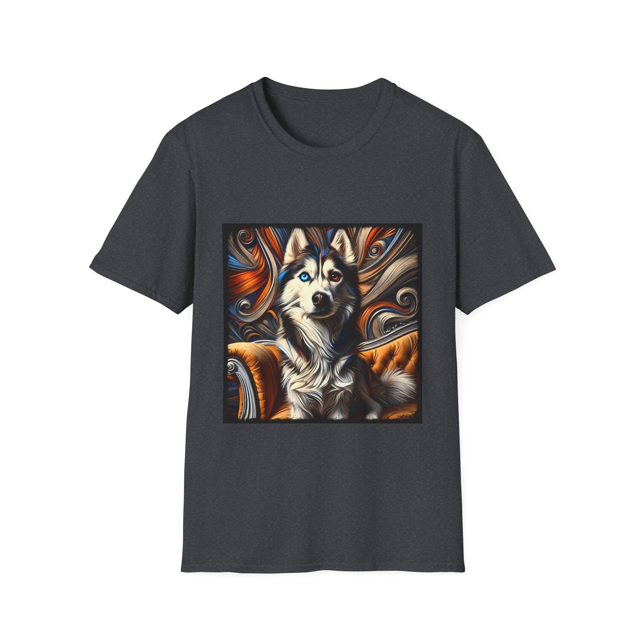 Siberian Husky Bold Swirl  | Unisex Dog T-Shirt