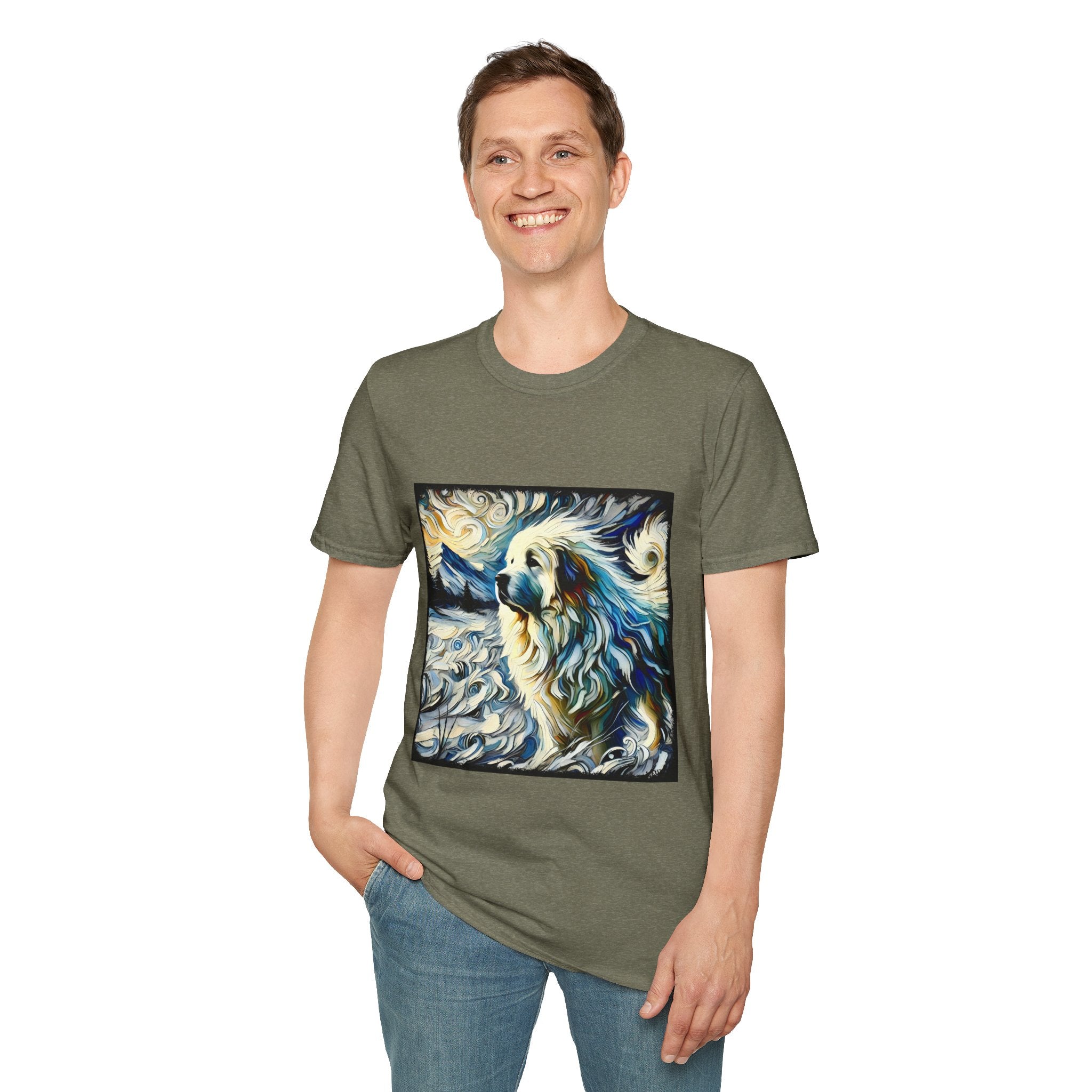 Great Pyrenees Snow Swirl | Unisex Dog T-Shirt