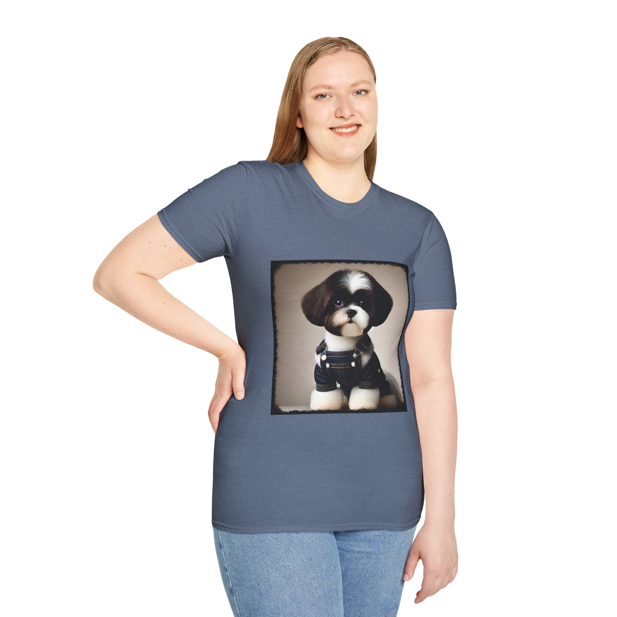Shih Tzu Denim Darling | Unisex Dog T-Shirt