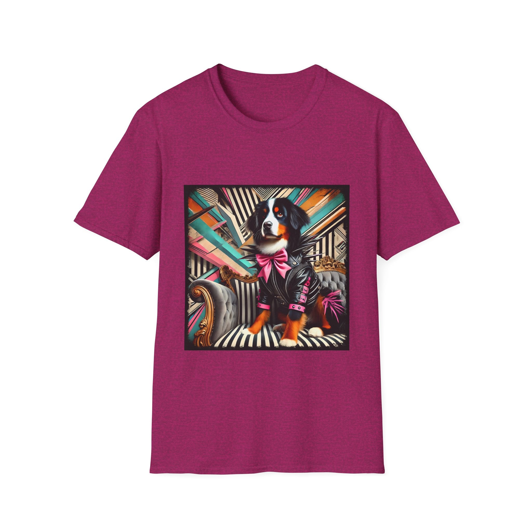 Bernese Mountain Dog Bold Rocker| Unisex Dog T-Shirt