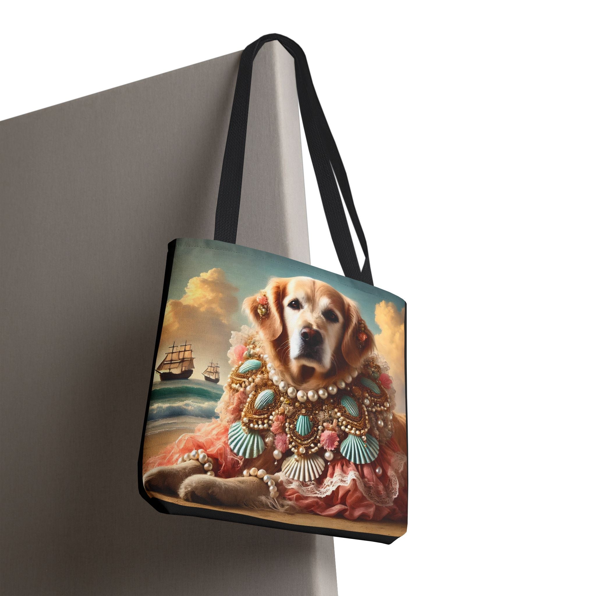 Golden Retriever Beach Beauty | Dog Themed Tote Bag