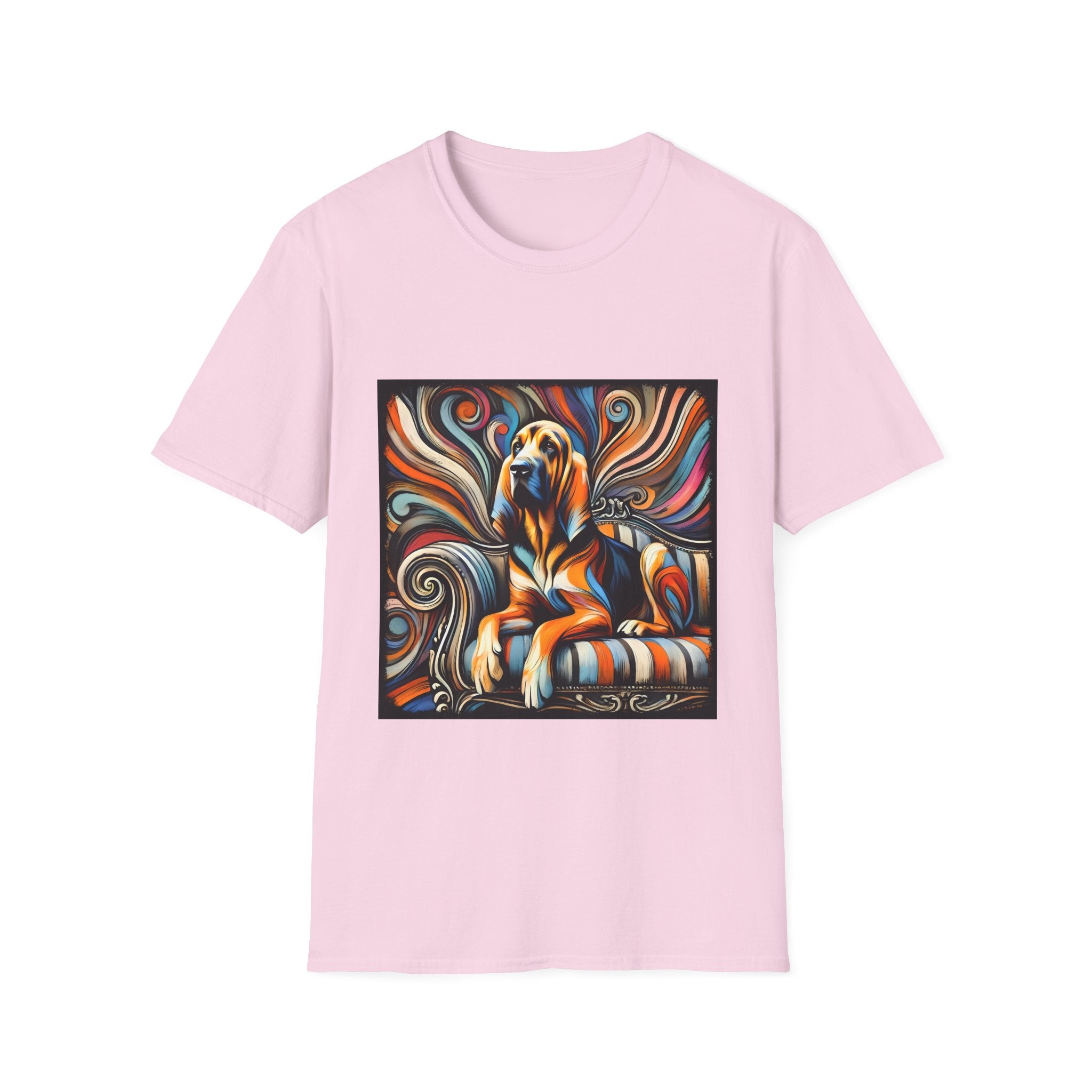 Bloodhound Fancy Swirl | Unisex Dog T-Shirt
