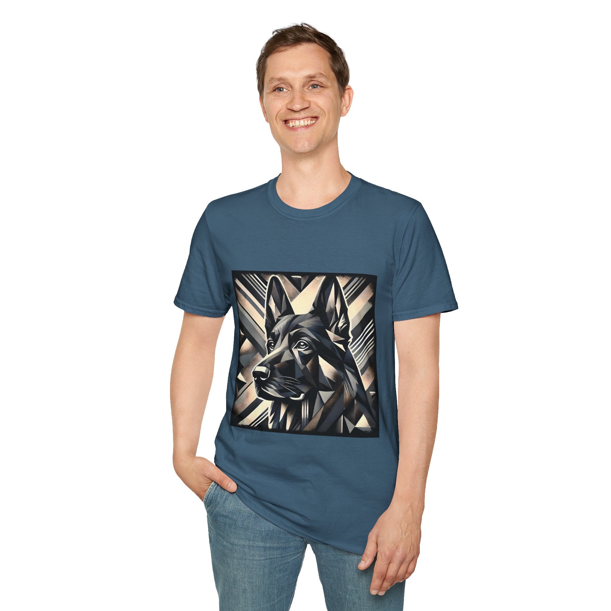 German Shepherd Geometric | Unisex Dog T-Shirt