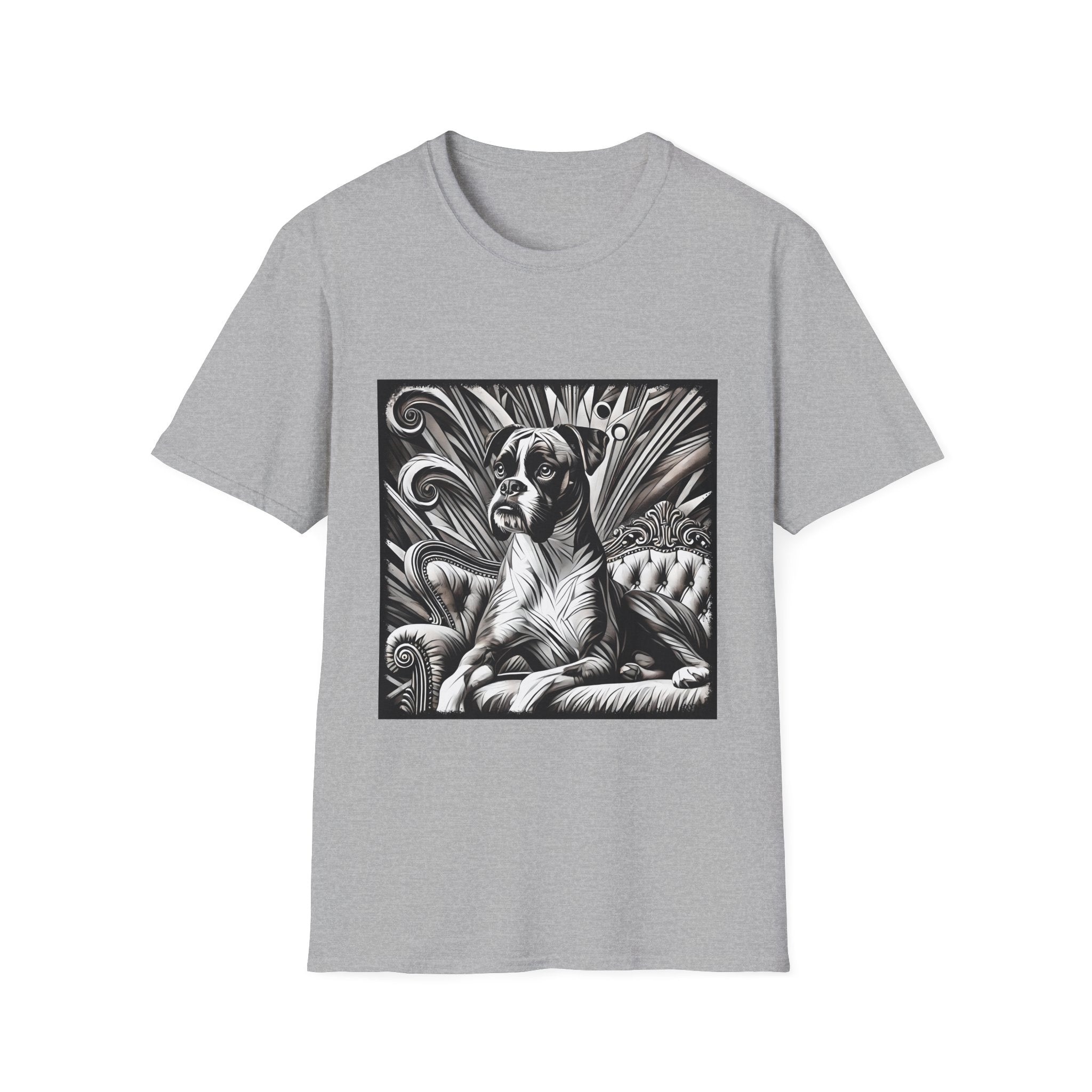 Boxer B&W Bold | Unisex Dog T-Shirt