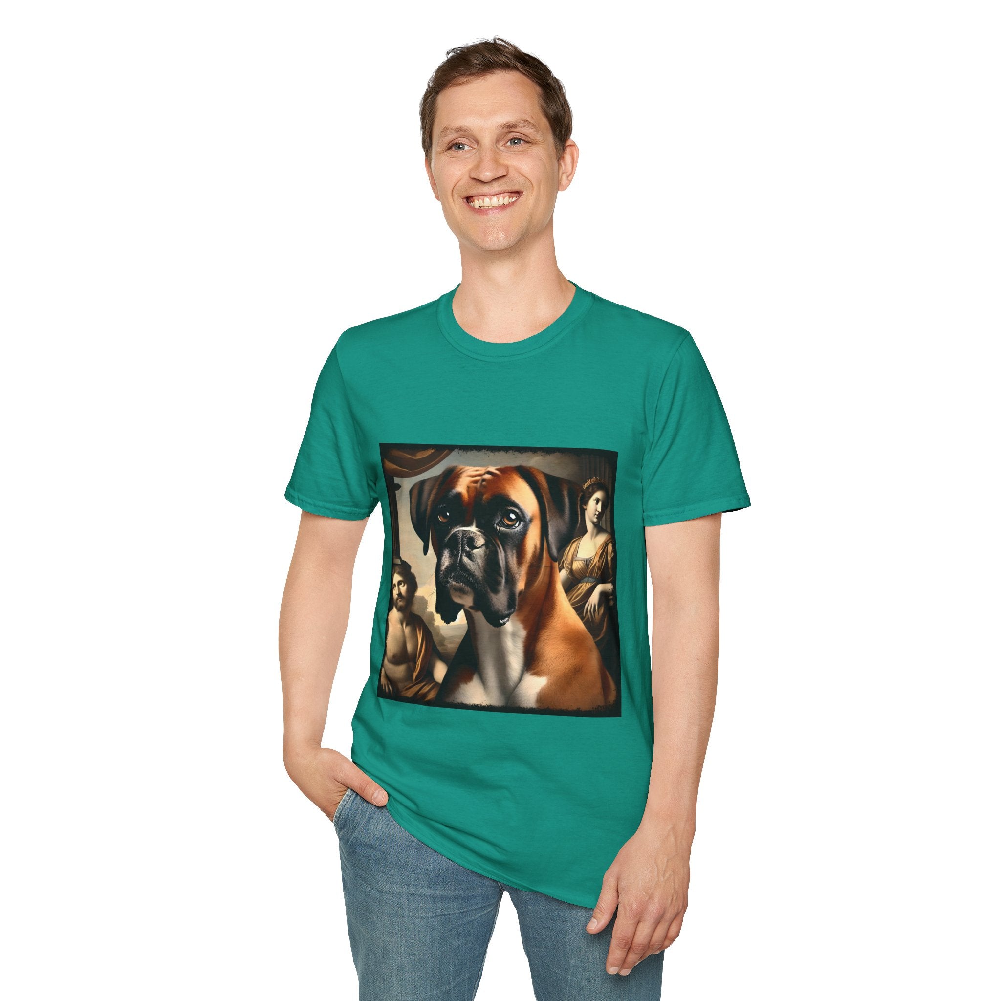 Boxer Posh Portrait | Unisex Dog T-Shirt