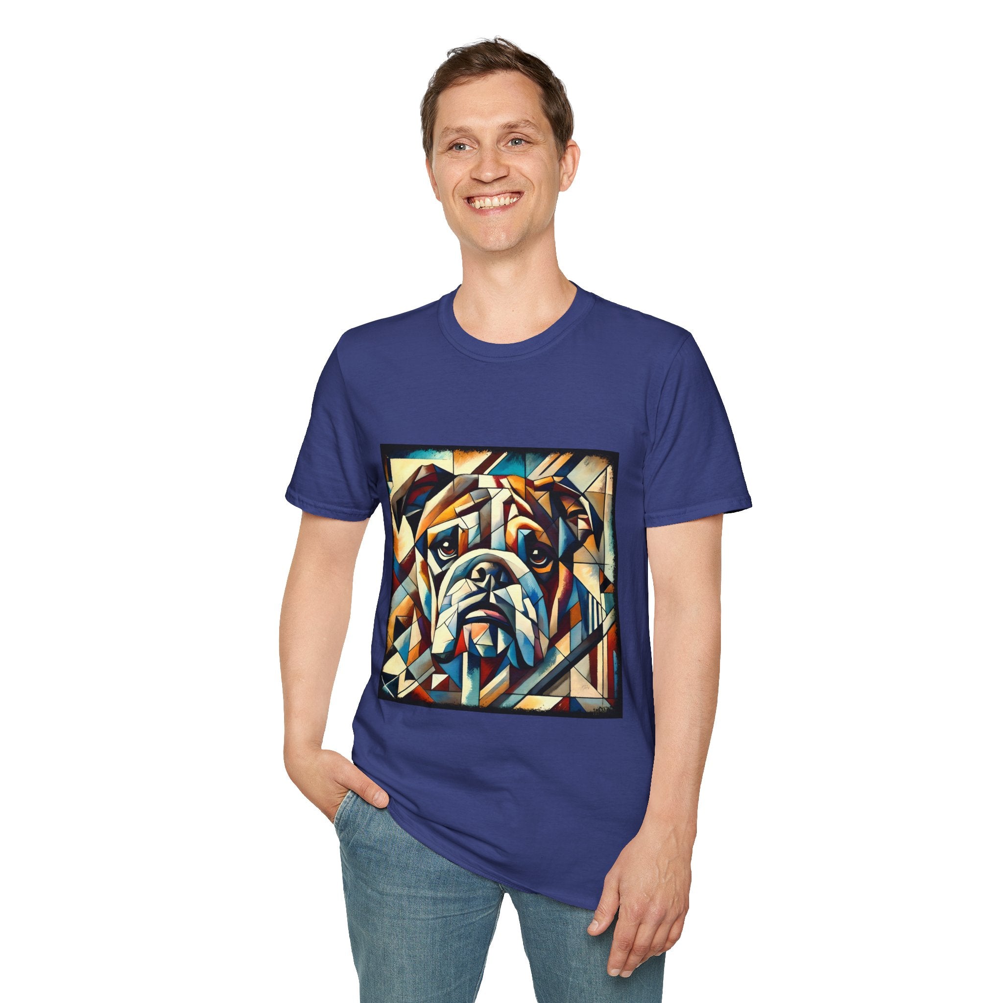 Bulldog Warm Geometric | Unisex Dog T-Shirt