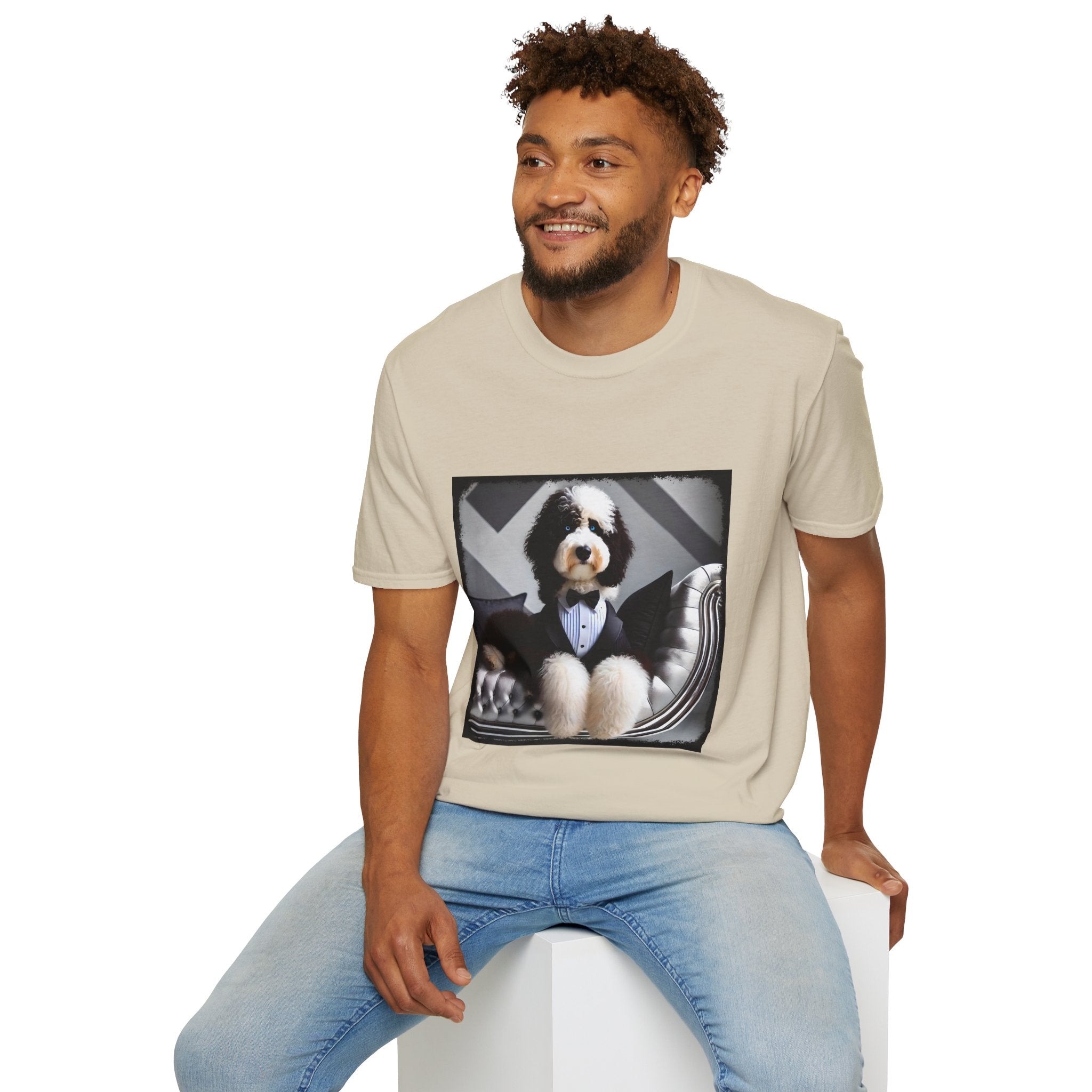Sheepadoodle Distinguished Gent | Unisex Dog T-Shirt