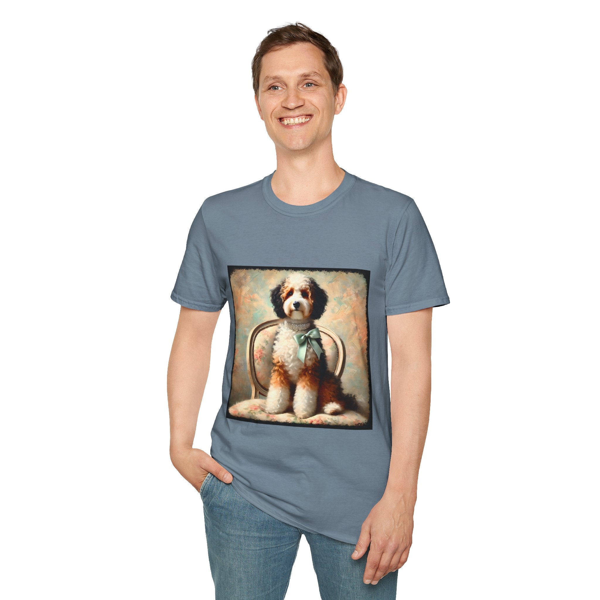 Bernedoodle Poised Classic | Unisex Dog T-Shirt