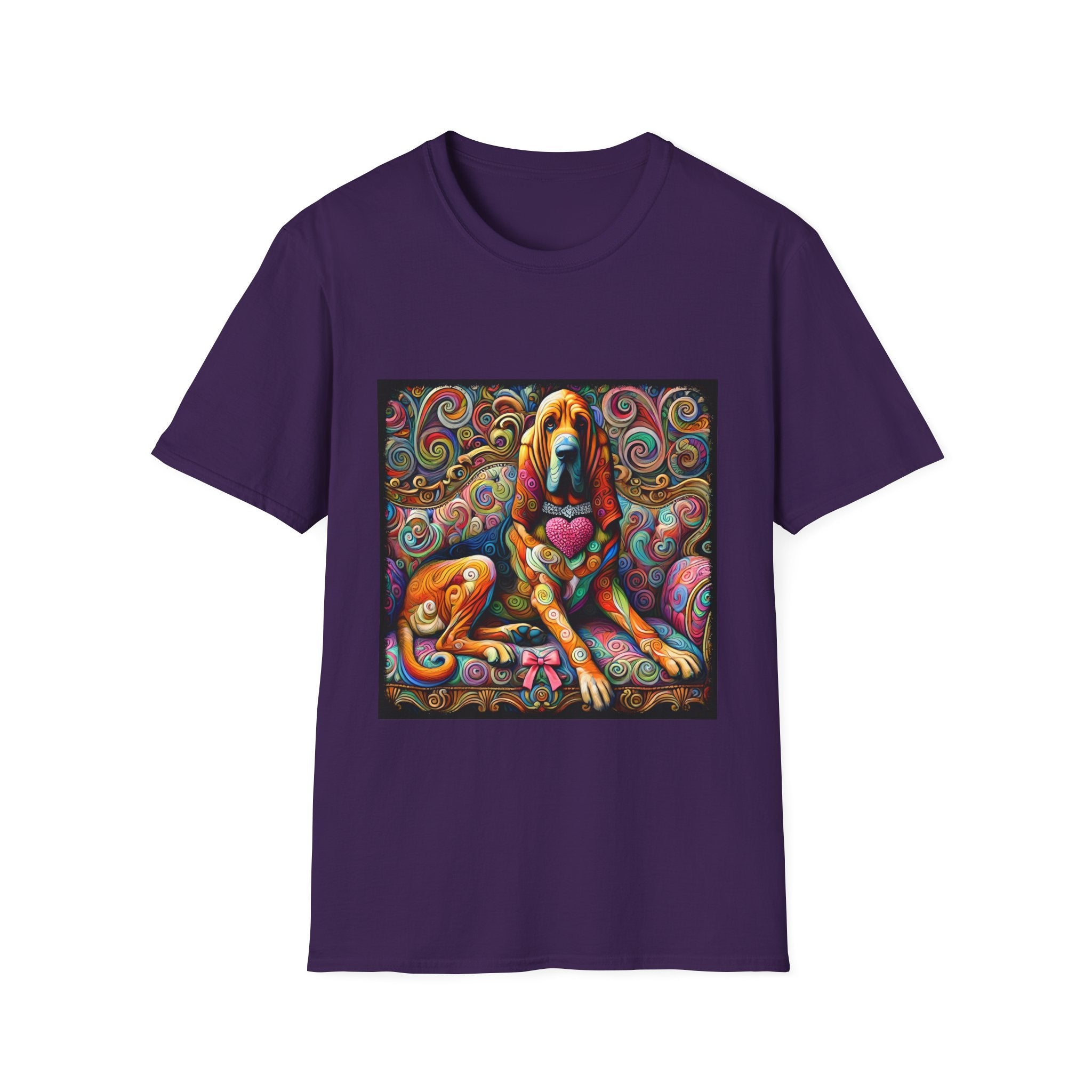 Bloodhound Love Swirl | Unisex Dog T-Shirt