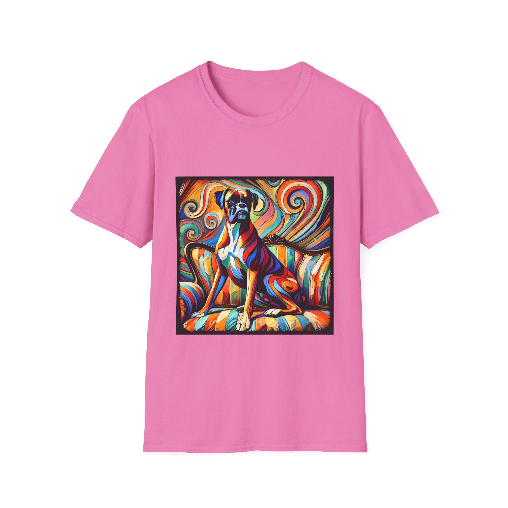 Boxer Mutilcolor Swirl | Unisex Dog T-Shirt