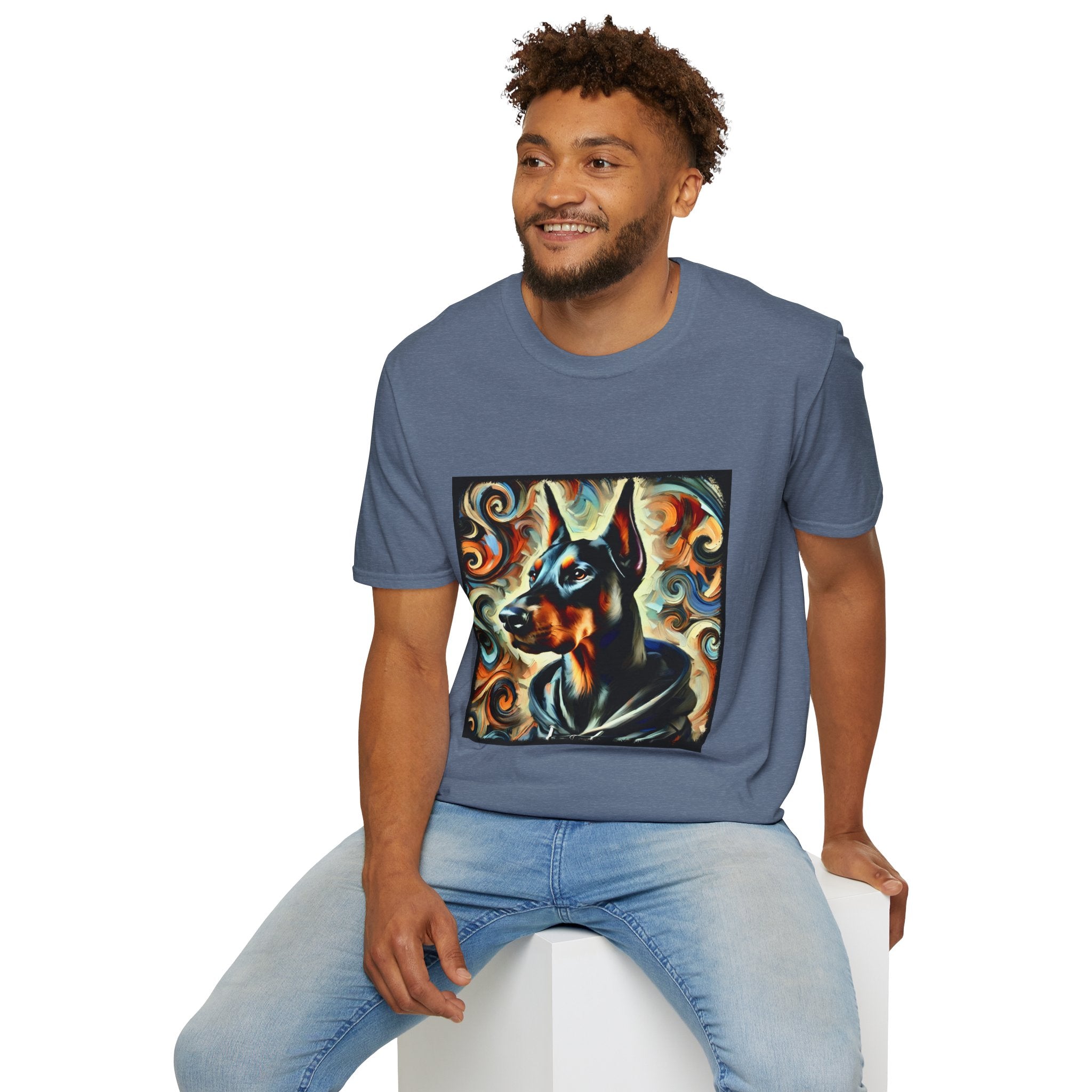 Doberman Pinscher Rugged Swirl | Unisex Dog T-Shirt