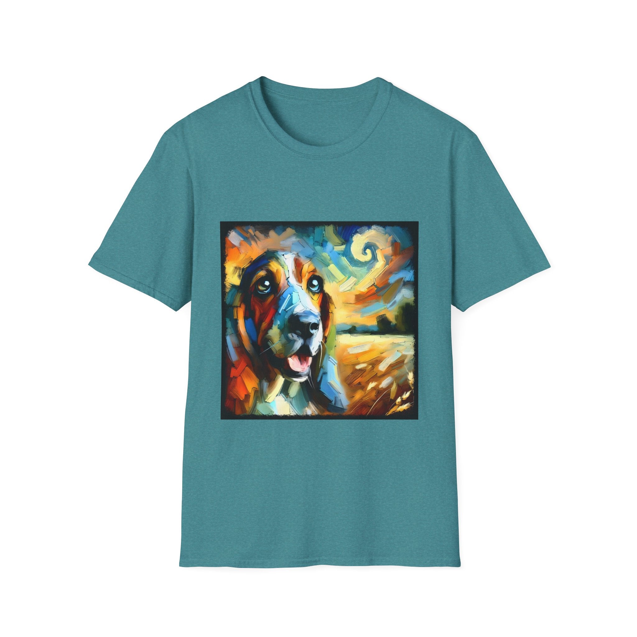 Basset Hound Sun Swirl | Unisex Dog T-Shirt