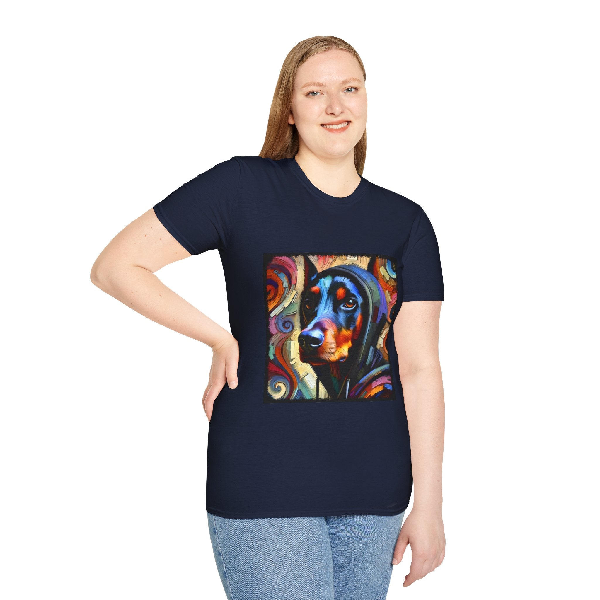 Doberman Pinscher Relaxed Swirl | Unisex Dog T-Shirt
