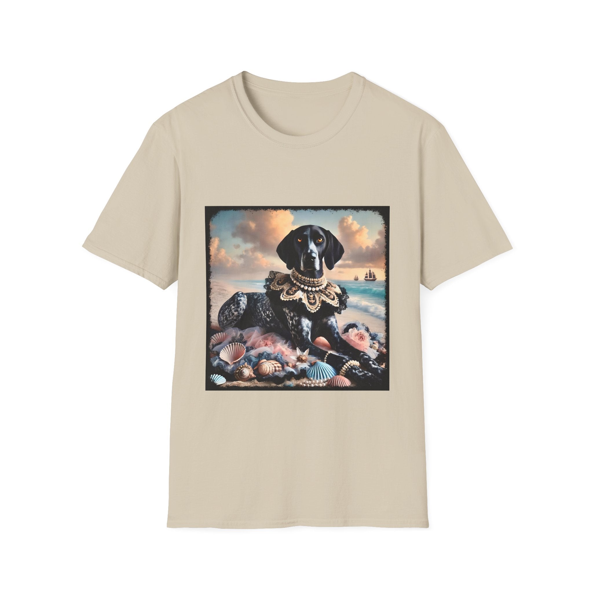 German Shorthaired Pointer Seashell Siren | Unisex Dog T-Shirt