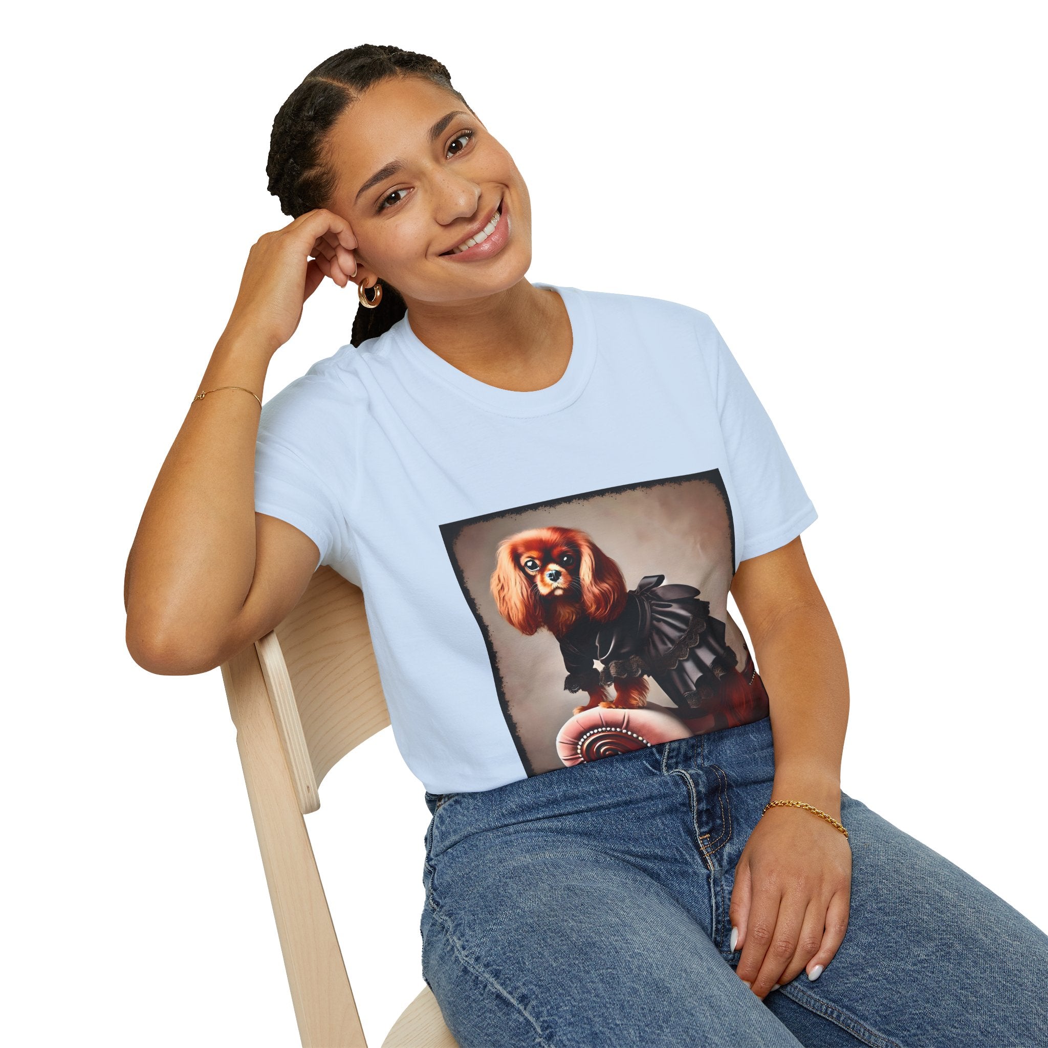 Cavalier King Charles Spaniel Edgy Muse | Unisex Dog T-Shirt