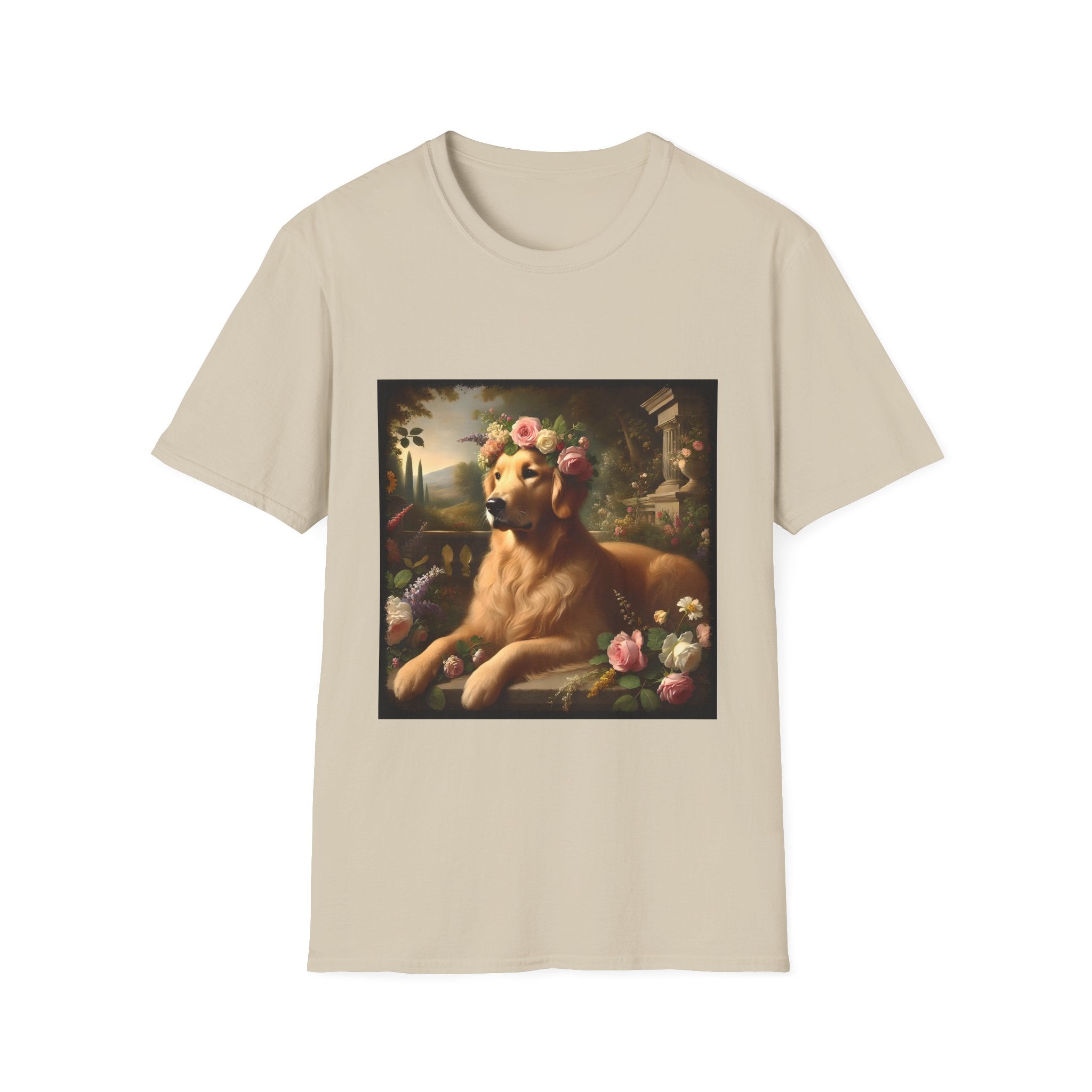 Golden Retriever Botanical Beauty | Unisex Dog T-Shirt
