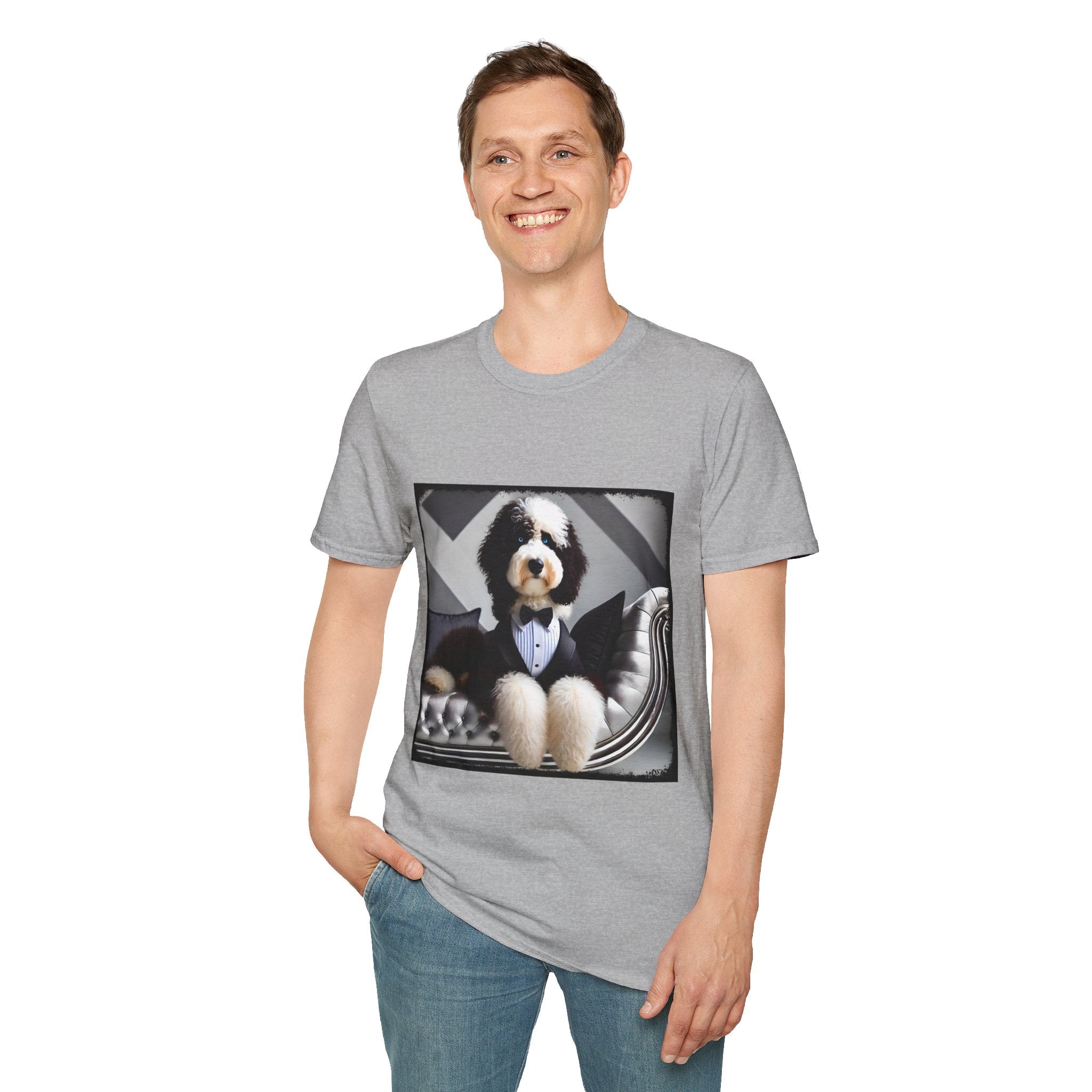 Sheepadoodle Distinguished Gent | Unisex Dog T-Shirt